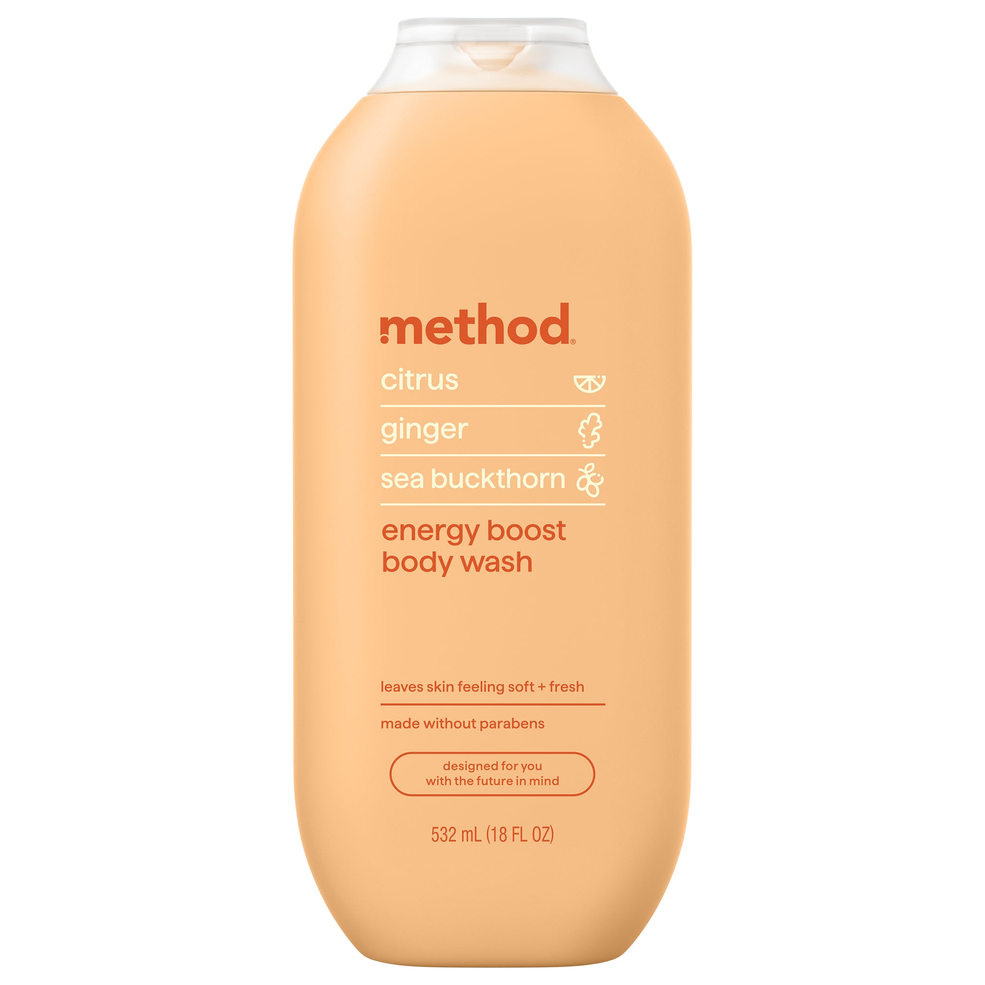 Citrus, Ginger & Sea Buckthorn Body Wash | Energy Boost - 18 oz