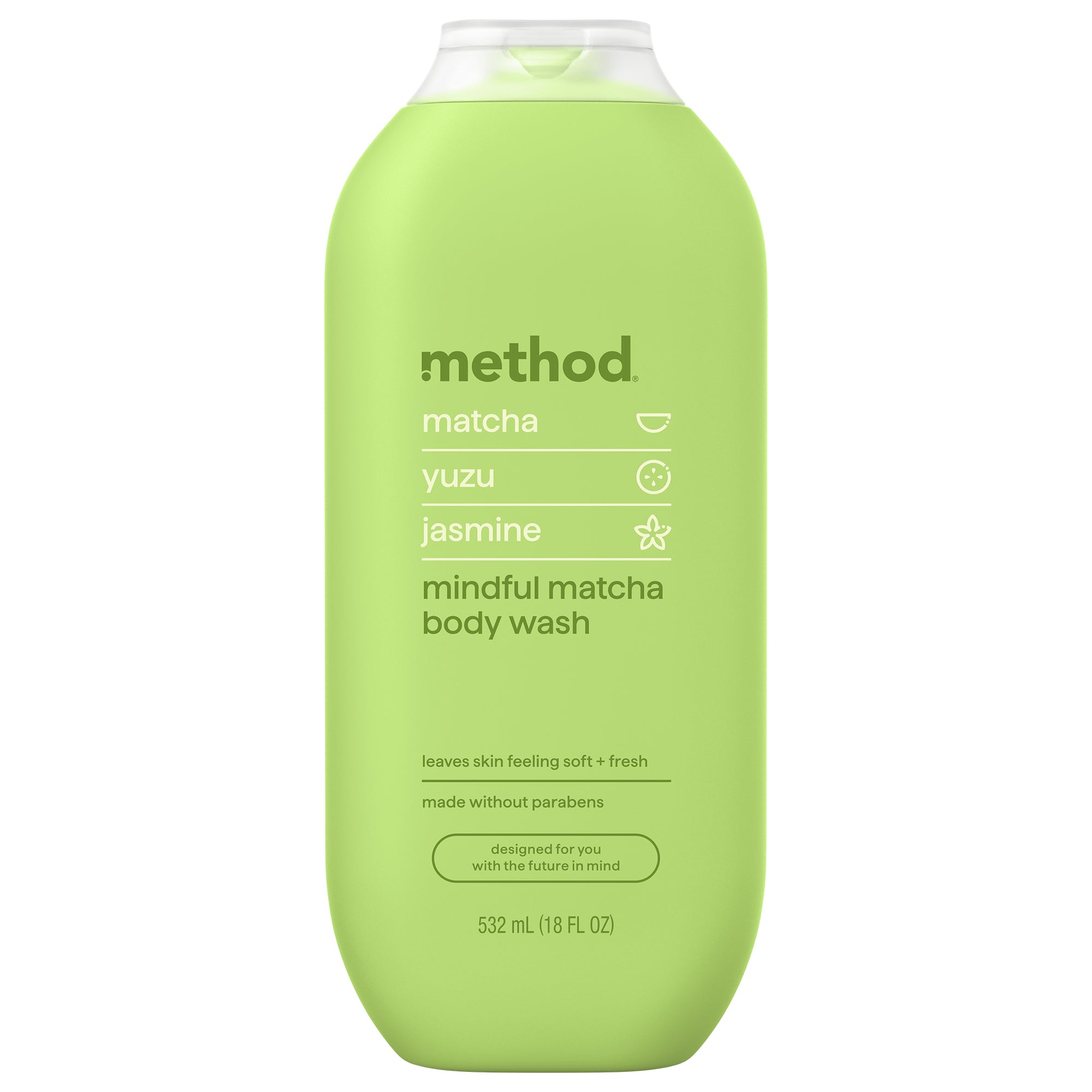 Matcha, Yuzu & Jasmine Body Wash | Mindful Matcha - 18 oz | Method