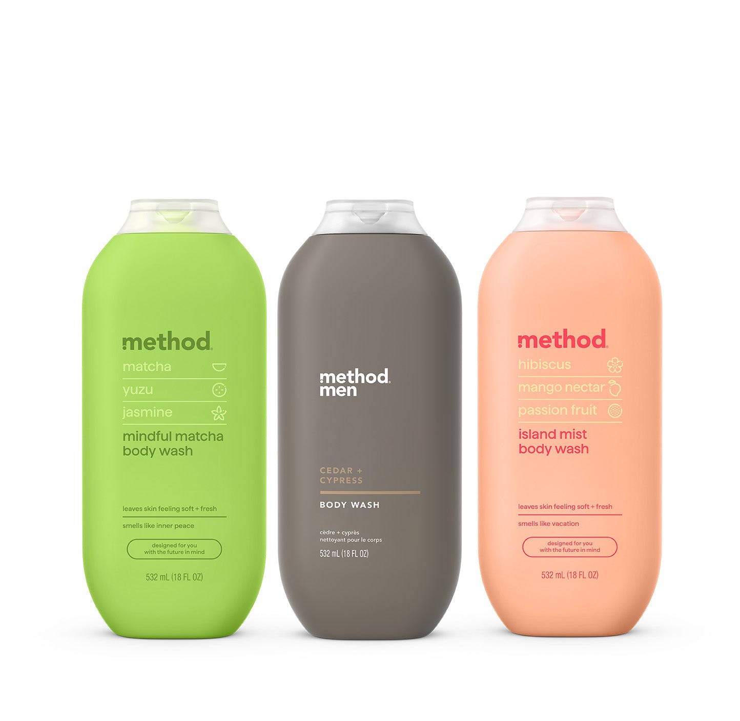 body wash variety trio, 54 oz. – method products