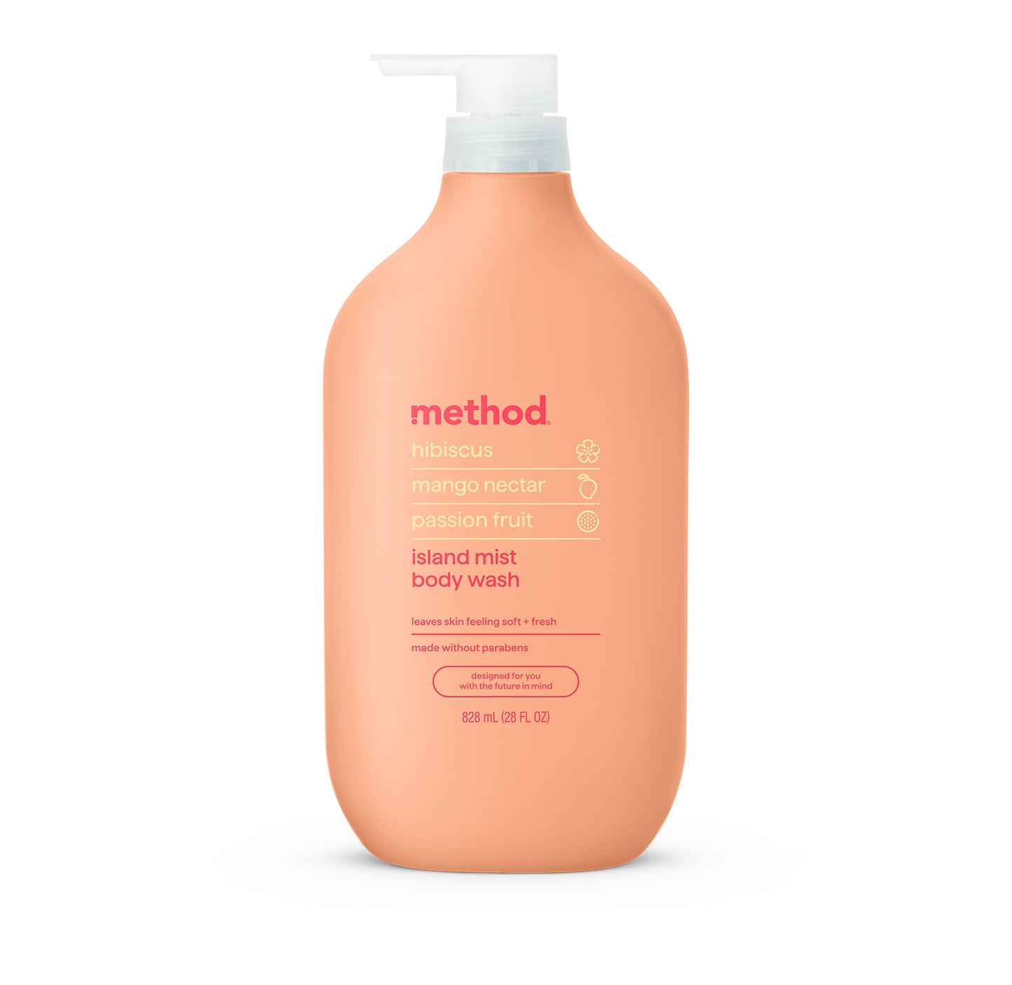 body wash - island mist, 28 fl oz – method products