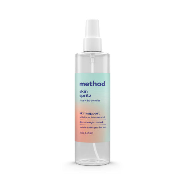skin spritz face + body mist – method products