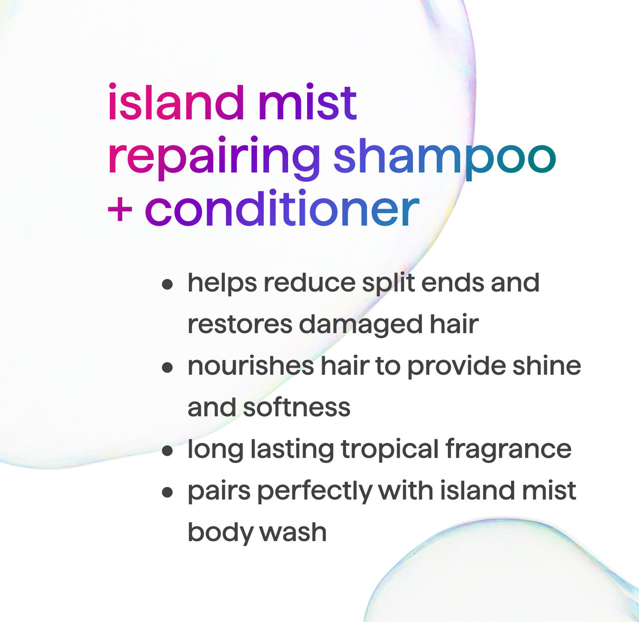 repairing shampoo - island mist, 14 fl oz