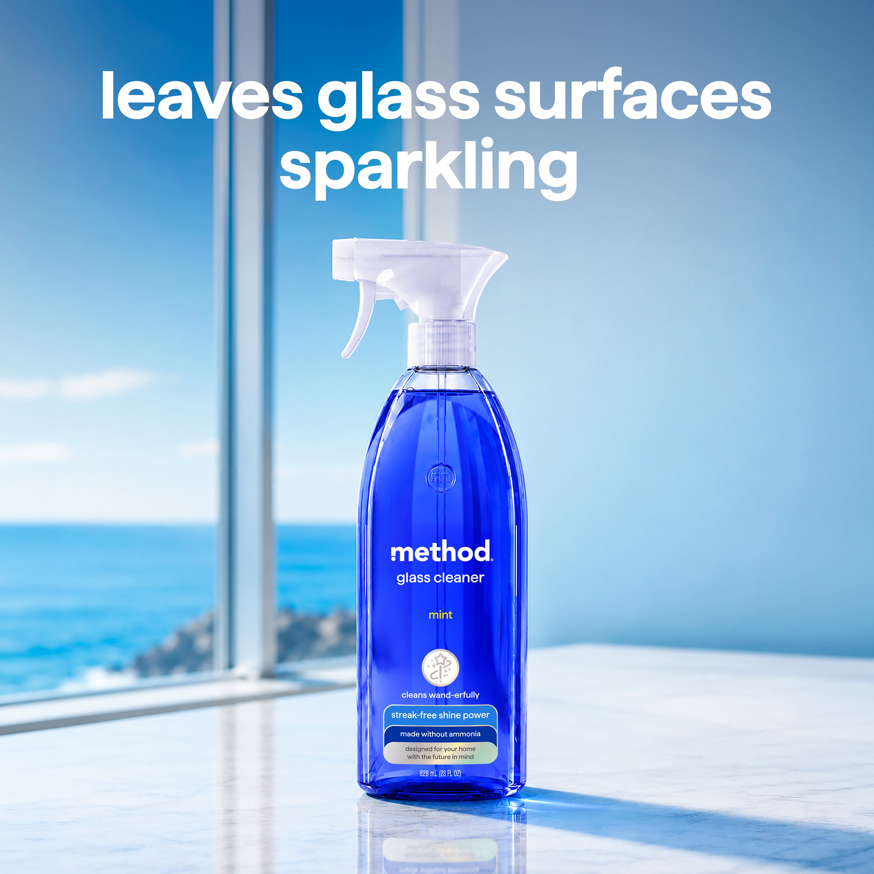glass cleaner - mint, 28 fl oz