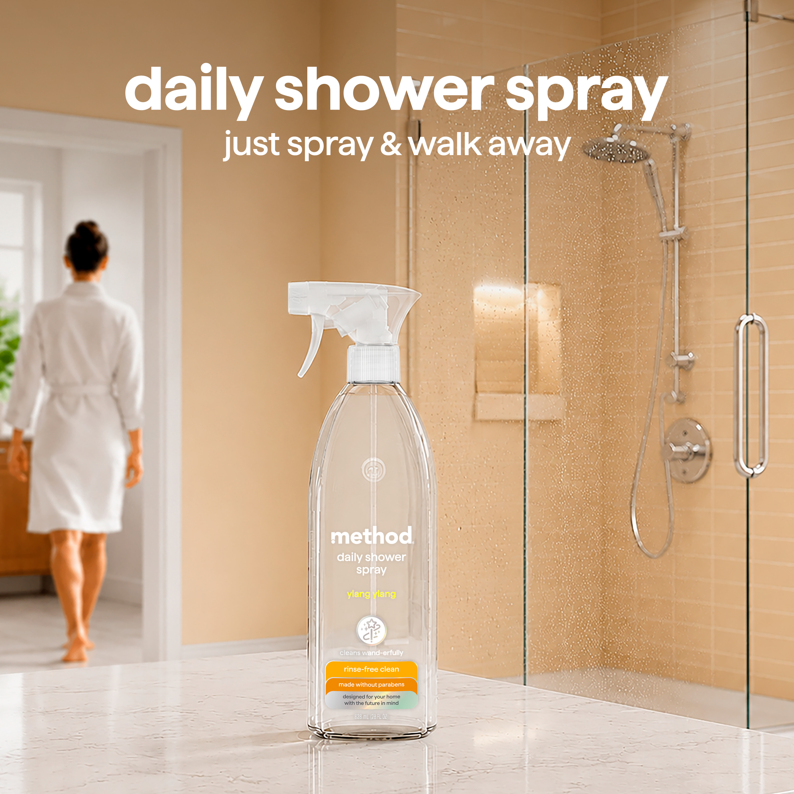 daily shower spray - ylang ylang, 28 fl oz