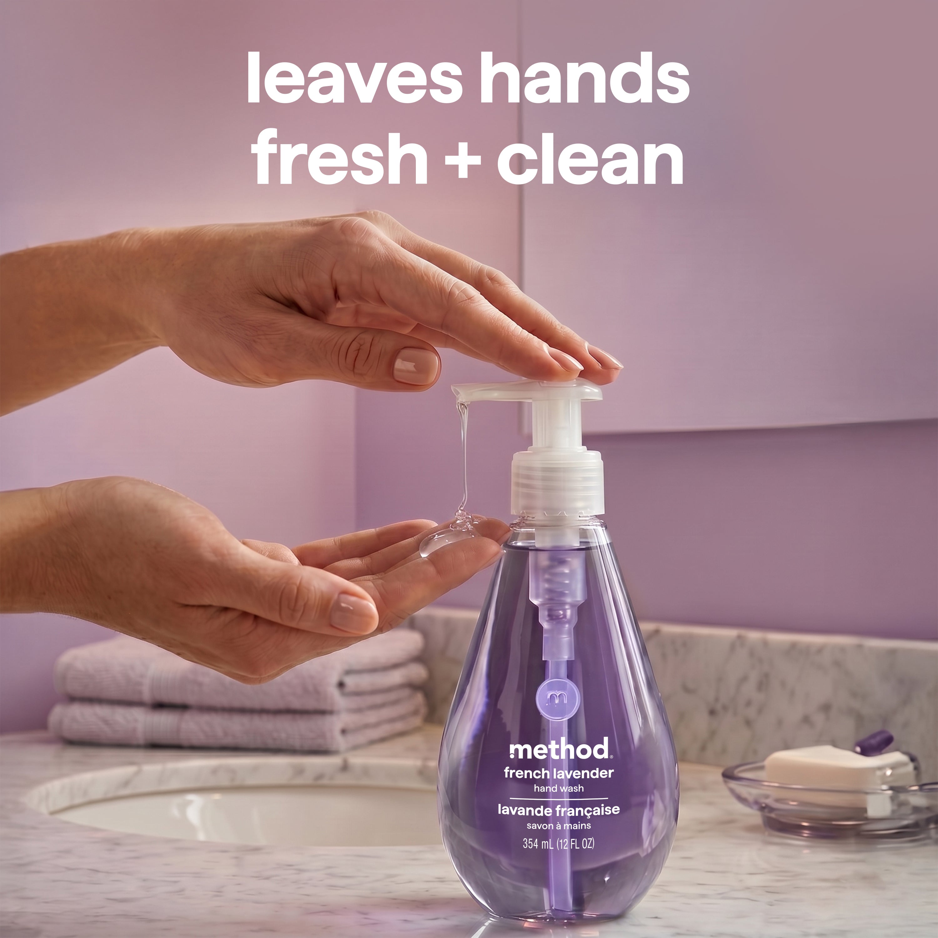 gel hand wash - french lavender, 12 fl oz