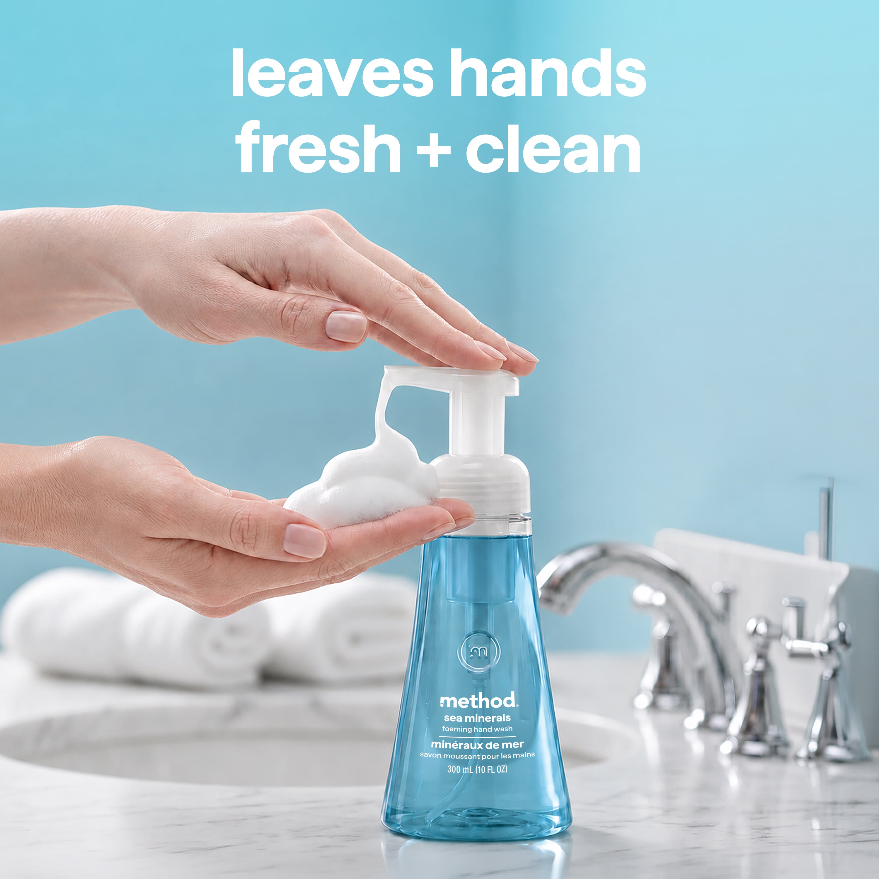 foaming hand wash - sea minerals, 10 fl oz