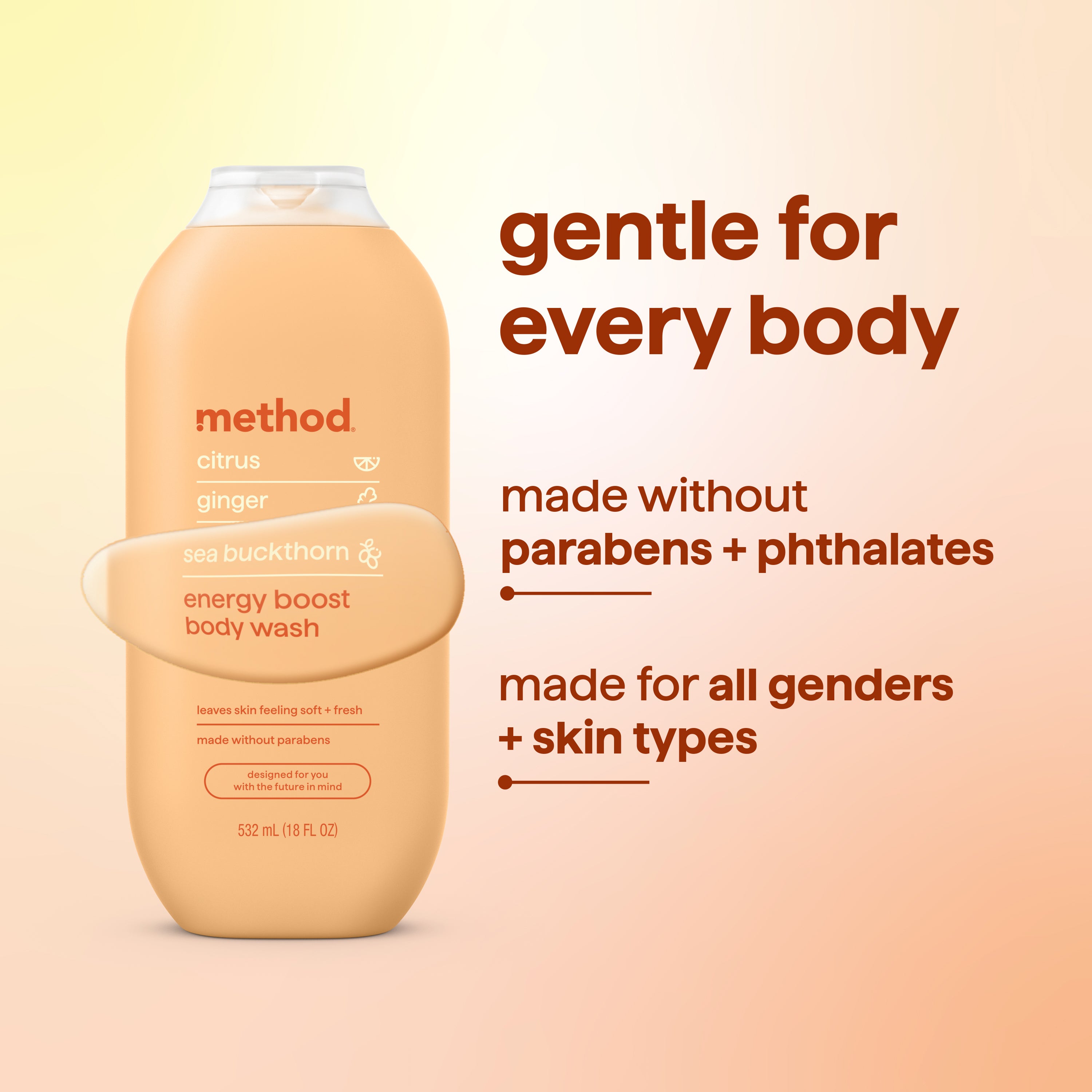 body wash - energy boost, 18 fl oz