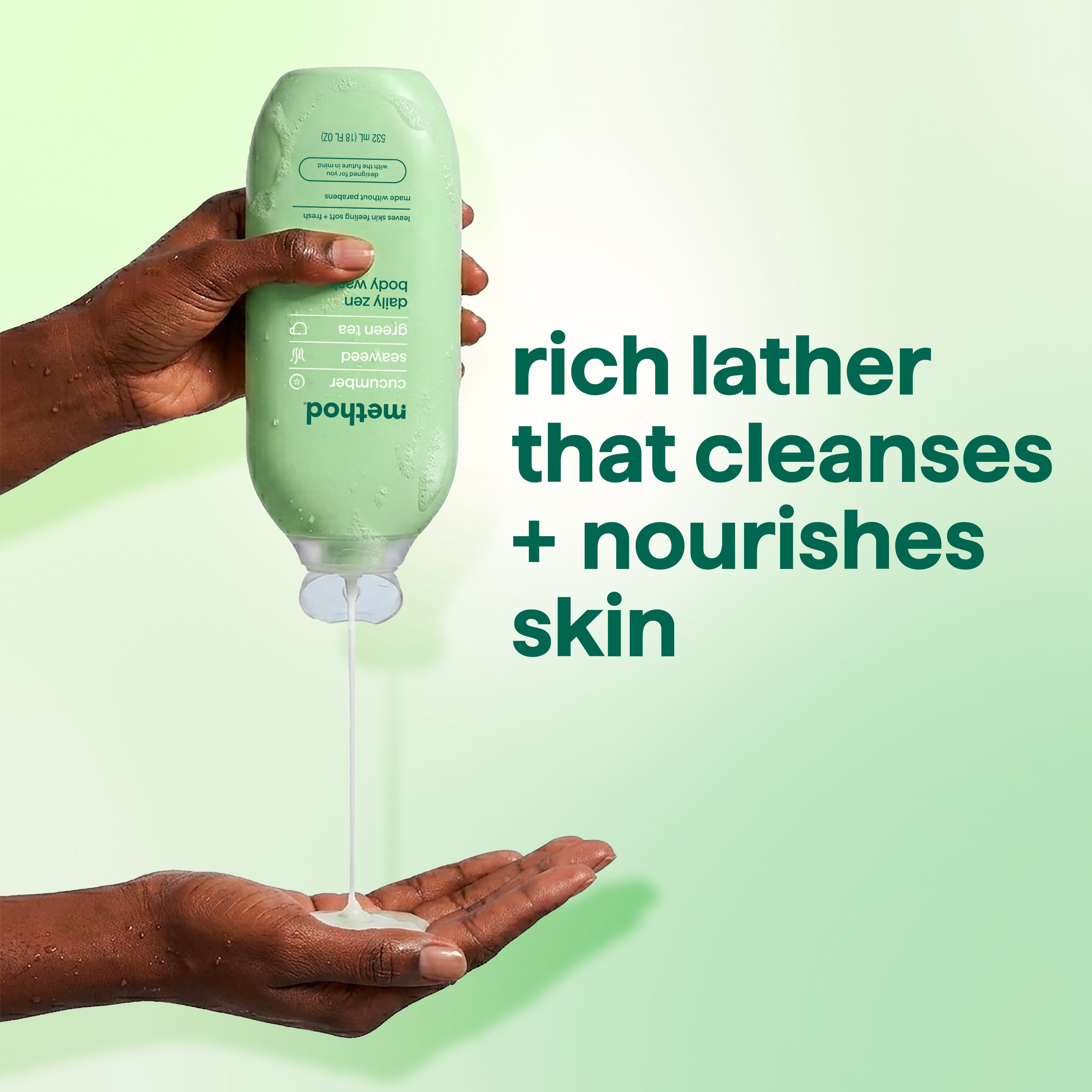 Seaweed, Green Tea, & Cucumber Body Wash | Daily Zen - 18 oz