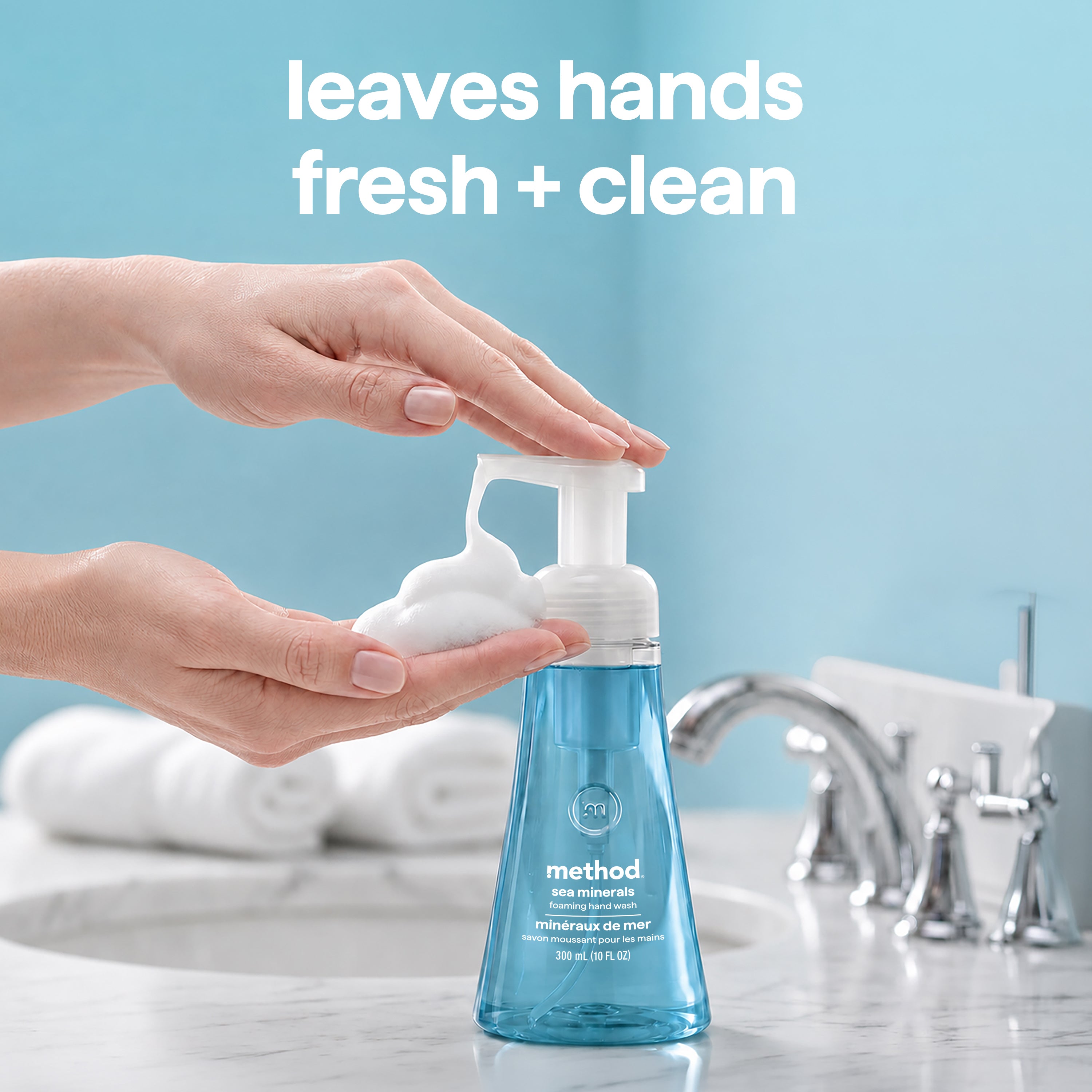 foaming hand wash refill - sea minerals, 28 fl oz 1 – method products