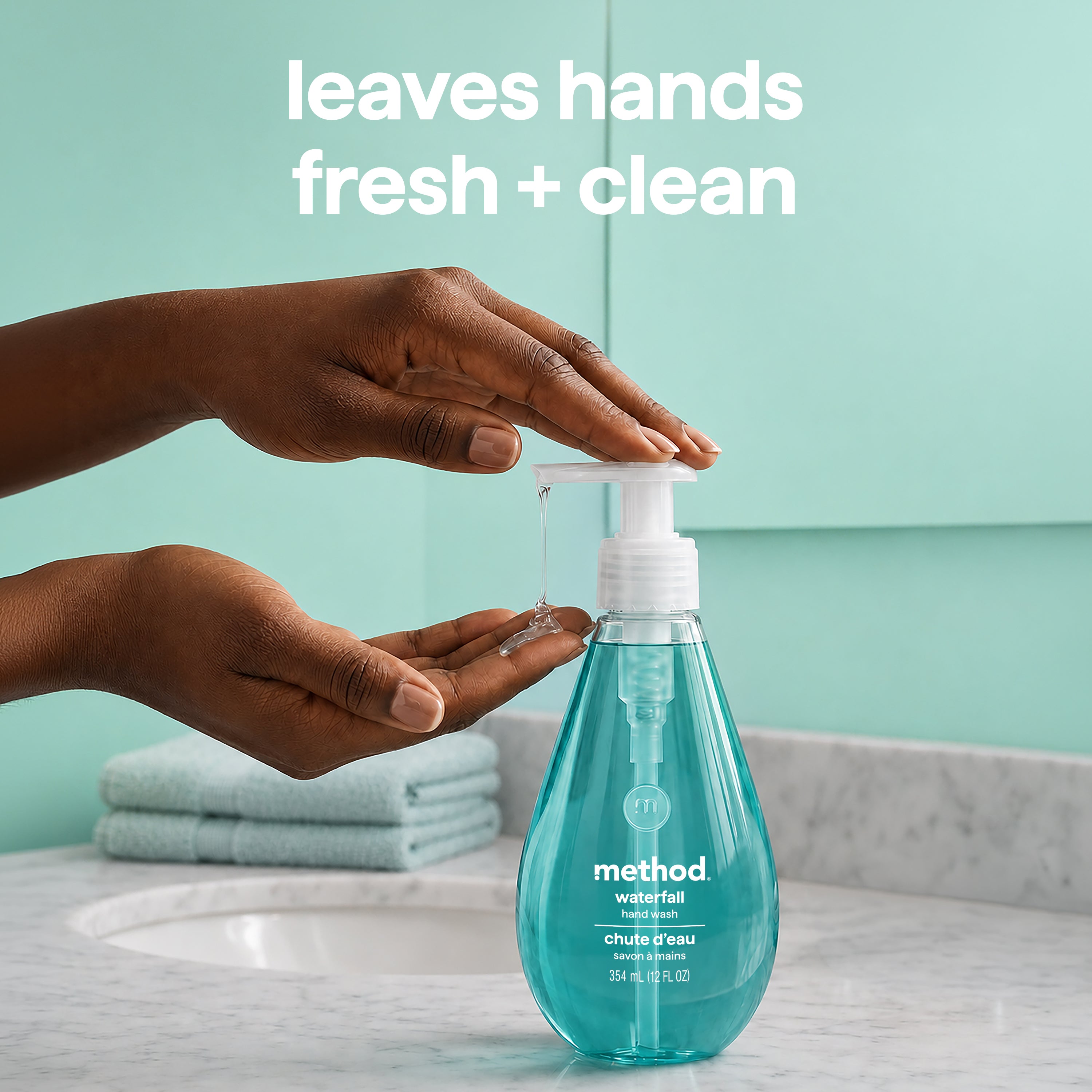 gel hand wash refill - waterfall, 34 fl oz 1