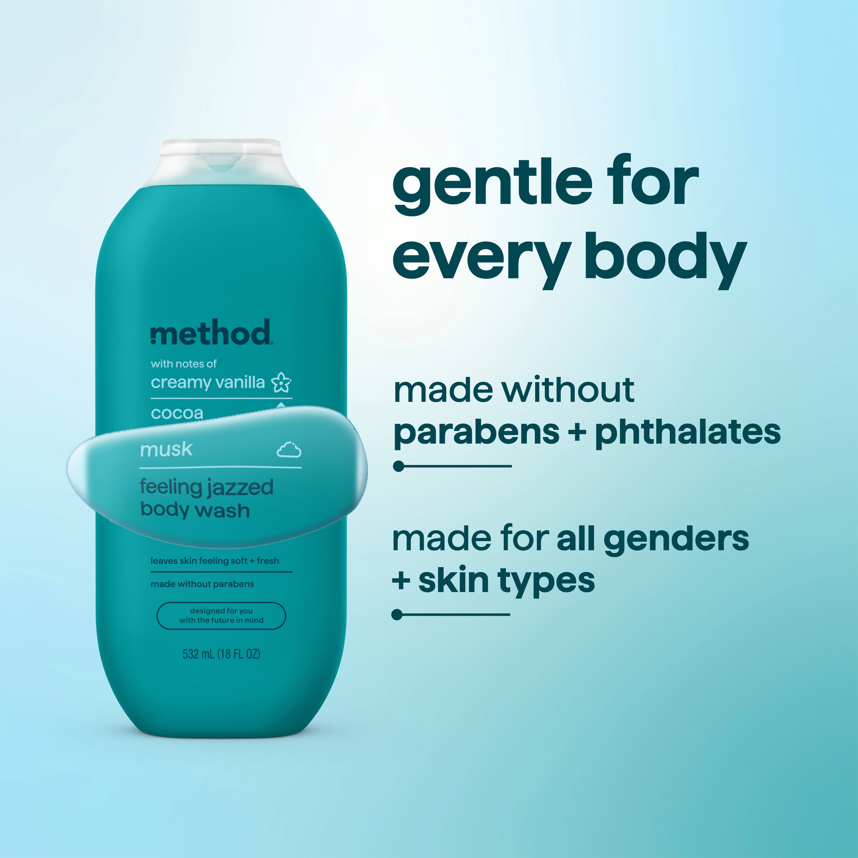 body wash - feeling jazzed, 18 fl oz