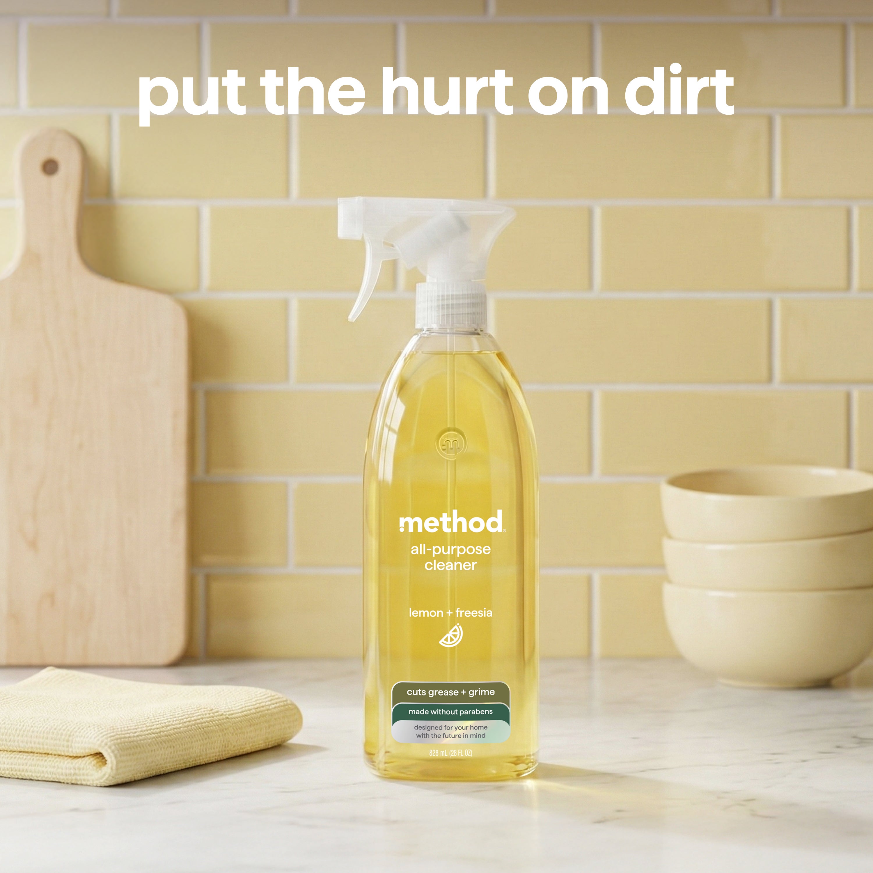 all-purpose cleaner - Lemon + Freesia, 28 fl oz – method products