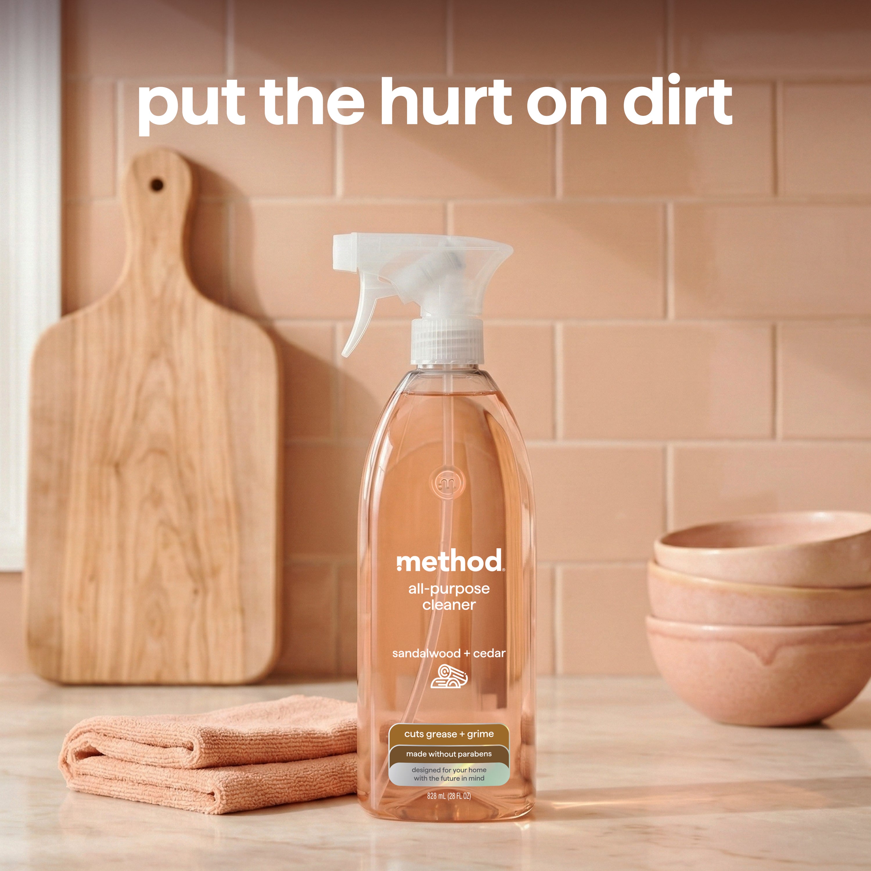 all-purpose cleaner - sandalwood+ cedar, 28 fl oz – method products
