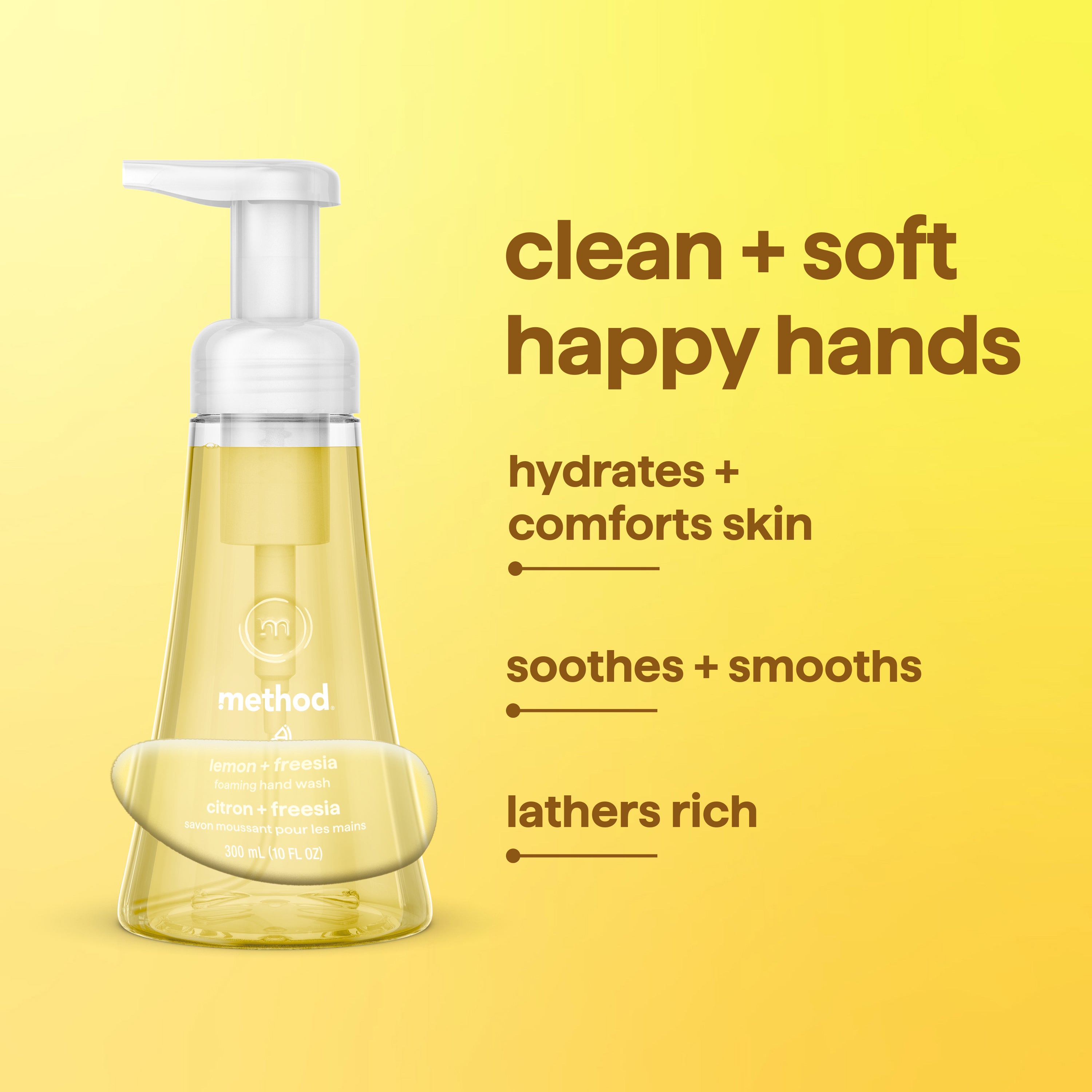 foaming hand wash - lemon mint, 10 fl oz
