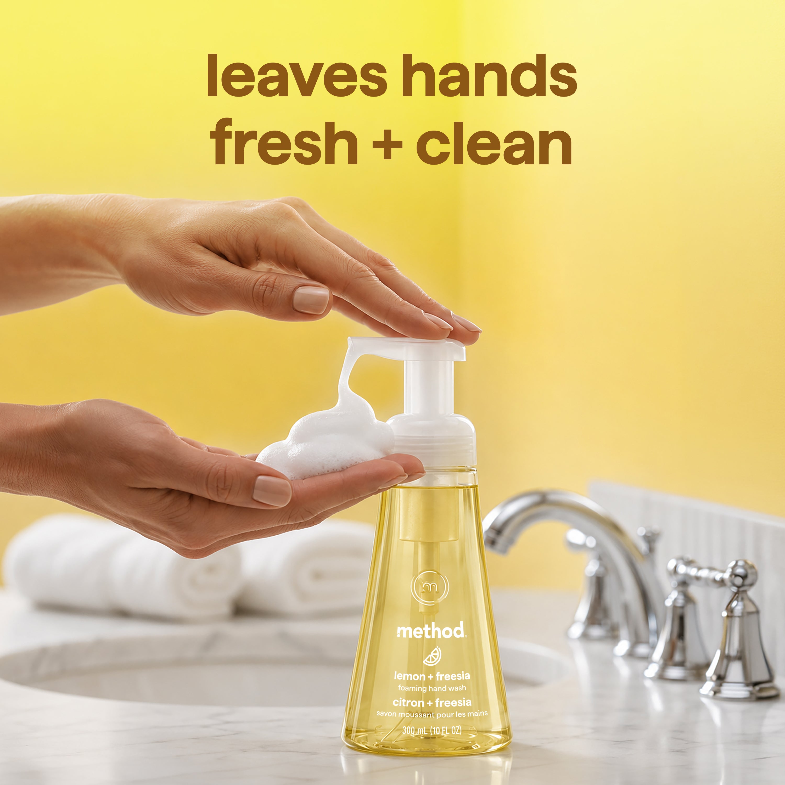 foaming hand wash - lemon mint, 10 fl oz