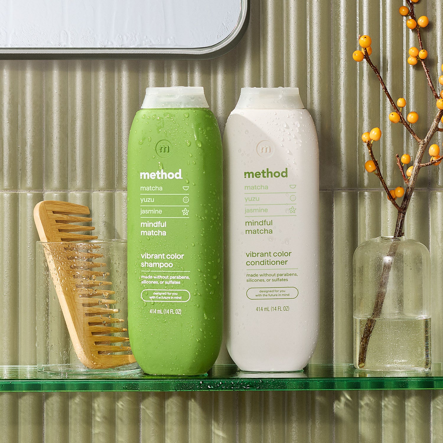 vibrant color conditioner - mindful matcha, 13.5 fl oz