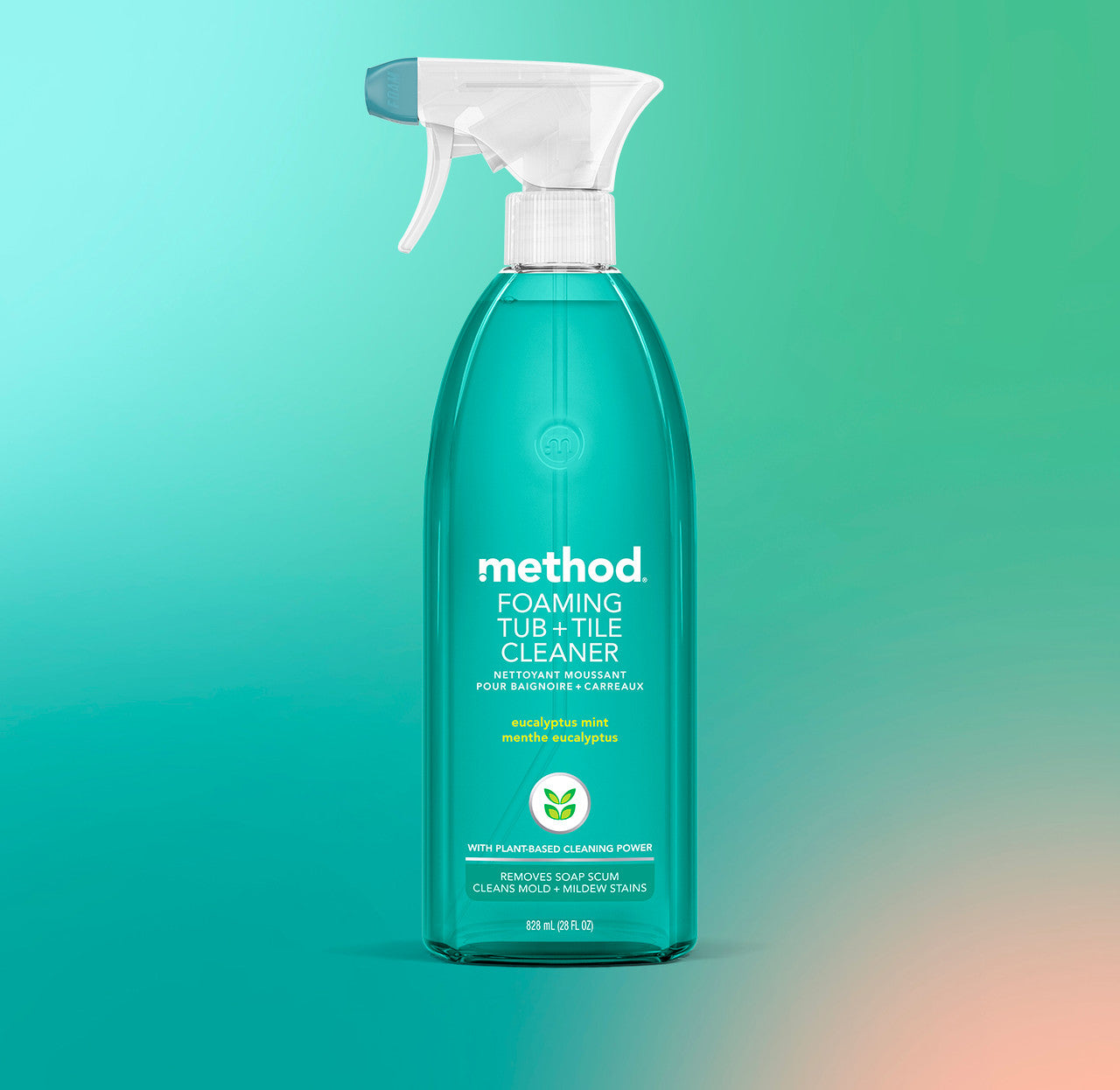 foaming tub + tile cleaner - eucalyptus mint, 28 fl oz
