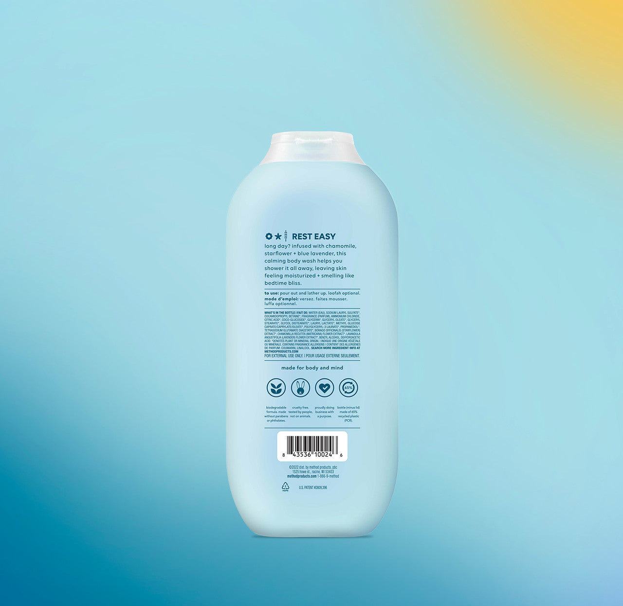 body wash - wind down, 18 fl oz