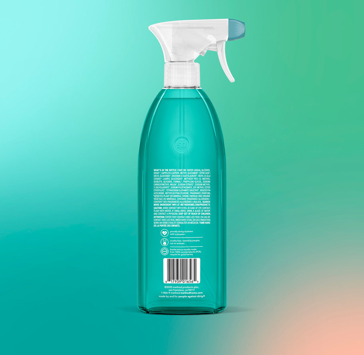 method anti bac bathroom cleaner water mint Antibacterial Toilet Bowl Cleaner, Spearmint, Kills 99.9% of Household Germs, 24 Fl Oz (Pack of 6) : Health & Household Works as an antibacterial foaming tub + tile cleaner
