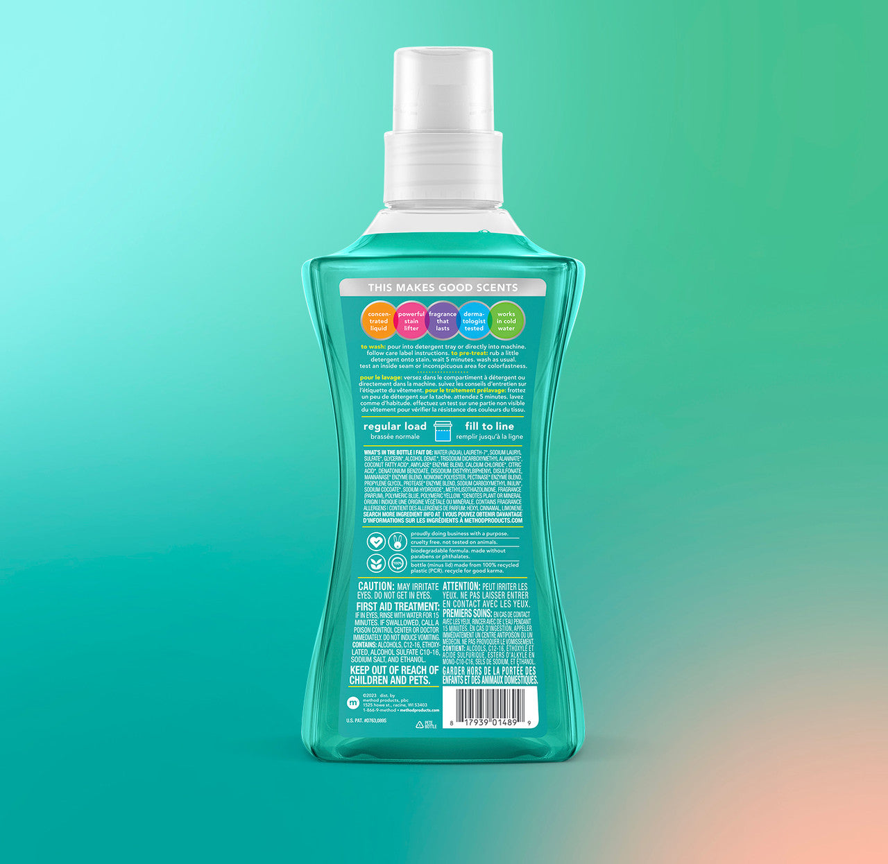 laundry detergent - beach sage, 53.5 fl oz