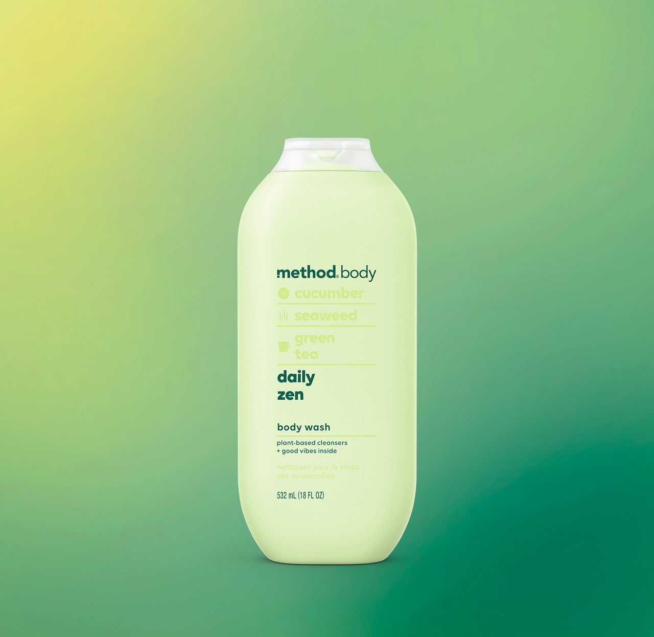 body wash - daily zen, 18 fl oz