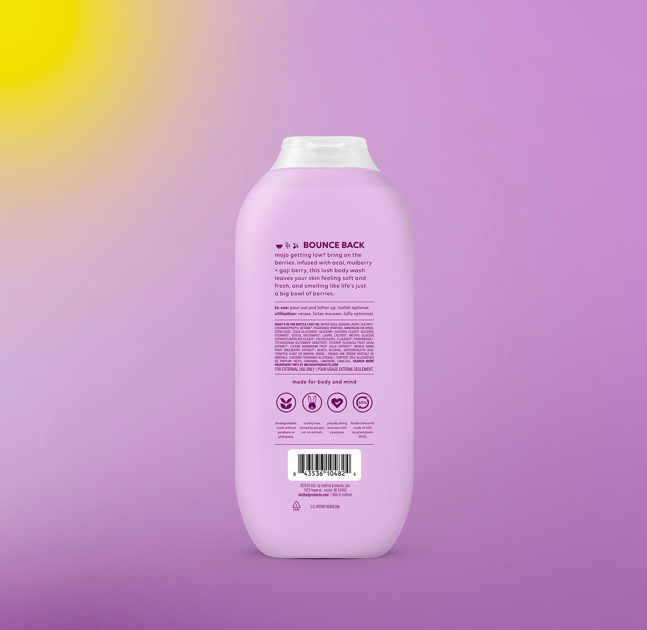 body wash - berry balance, 18 fl oz