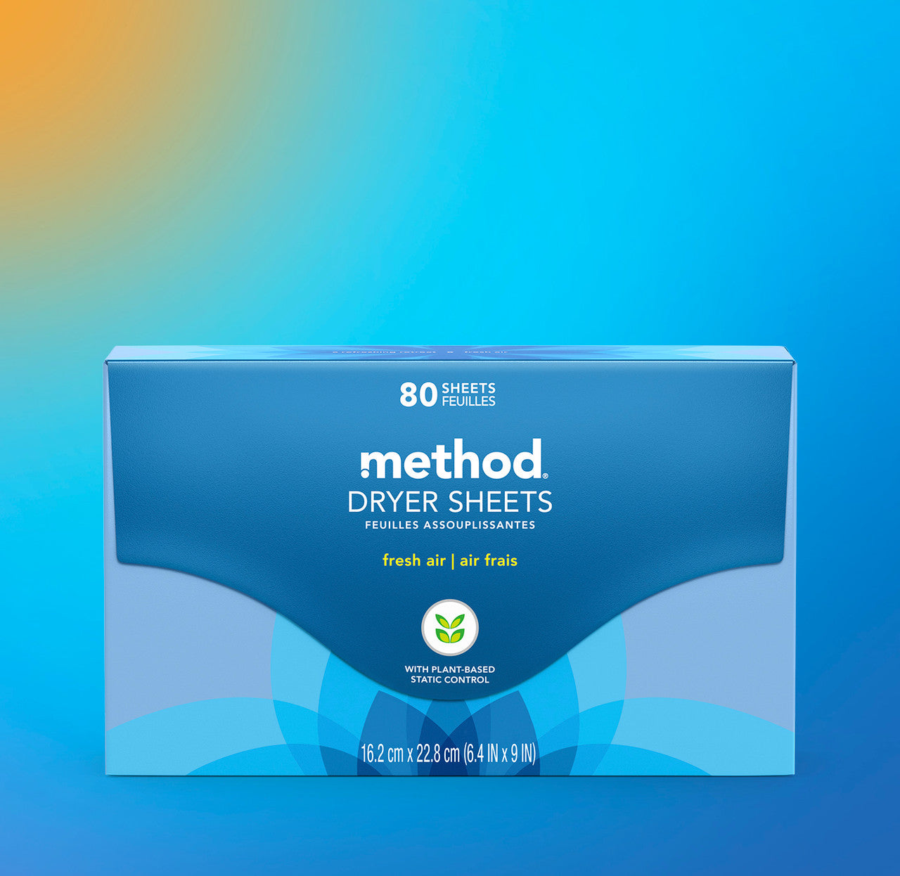 dryer sheets - fresh air, 80 ct