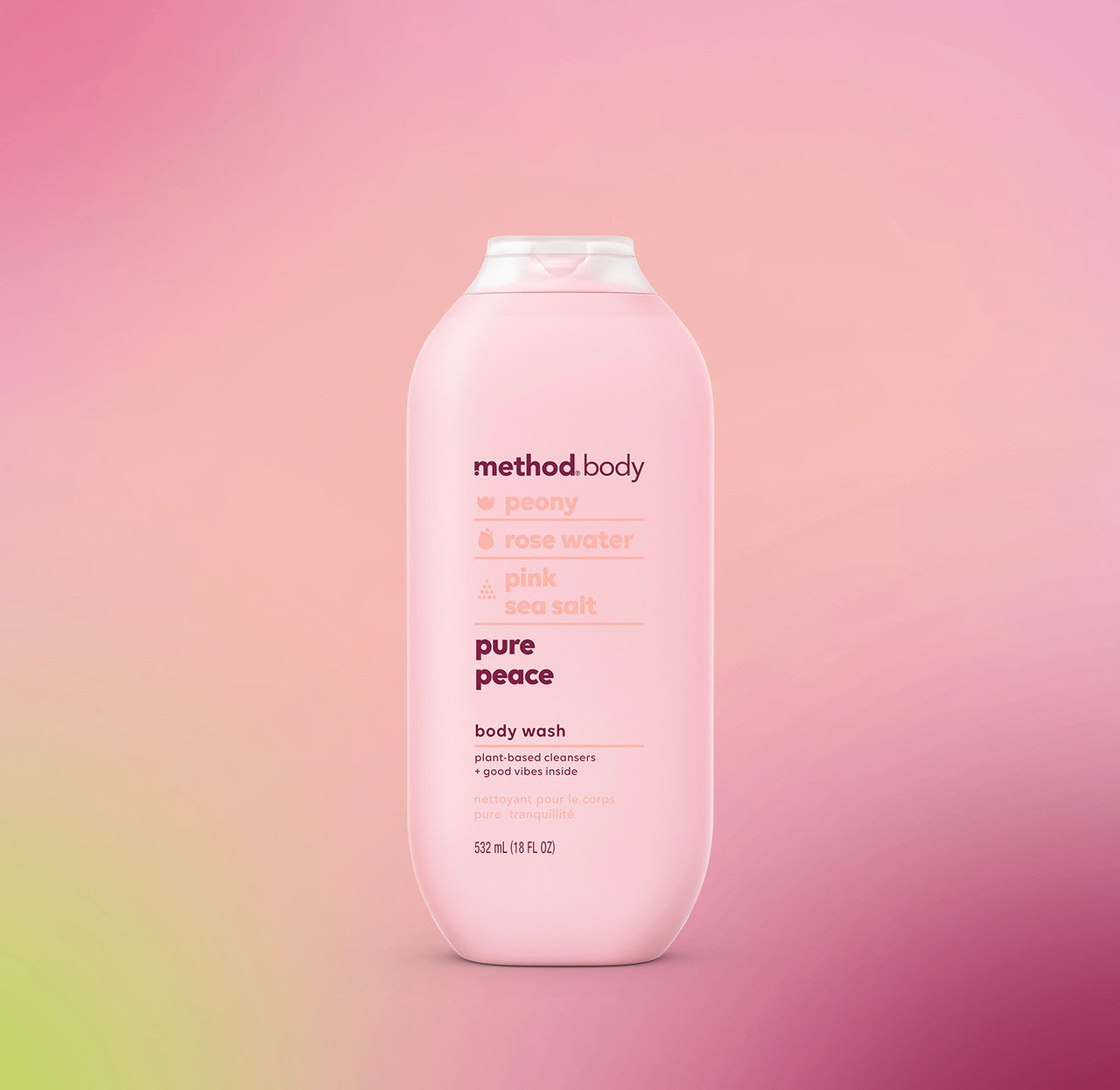 body wash - pure peace, 18 fl oz