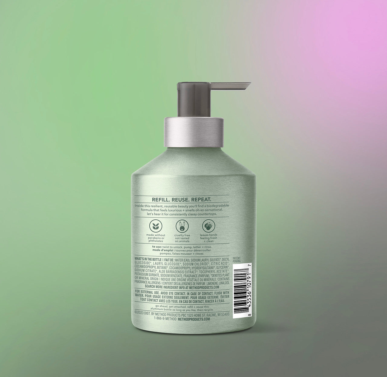 gel hand wash - sage + wild mint, 12 fl oz