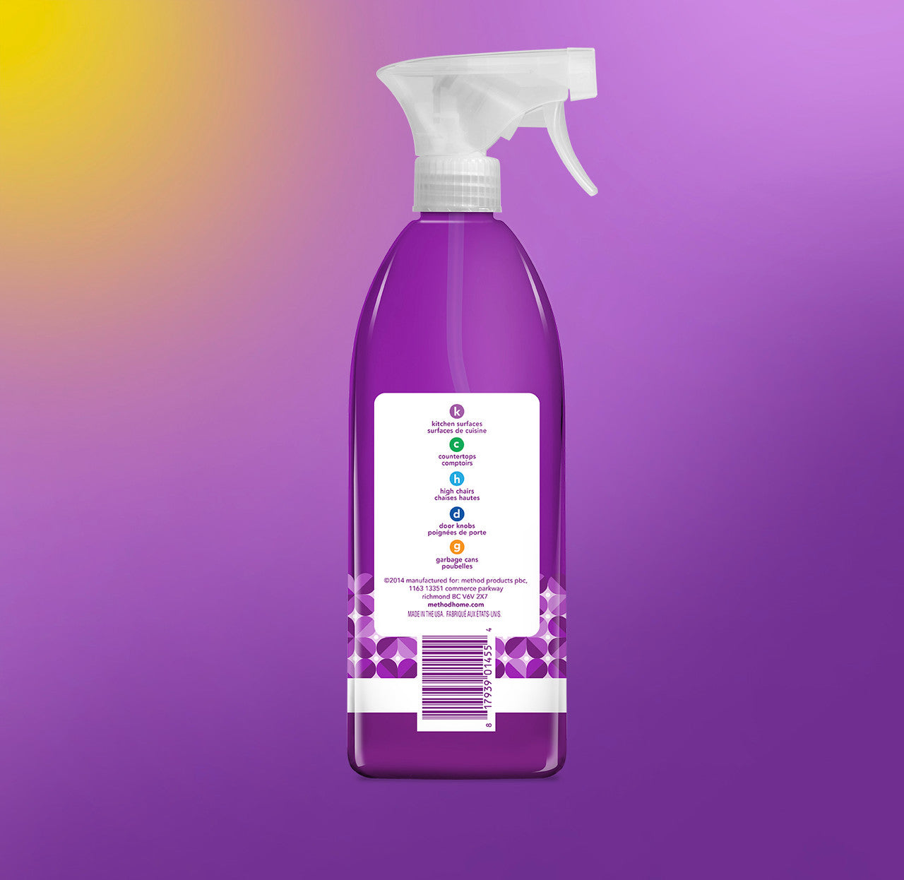 antibacterial all-purpose cleaner - wildflower, 28 fl oz