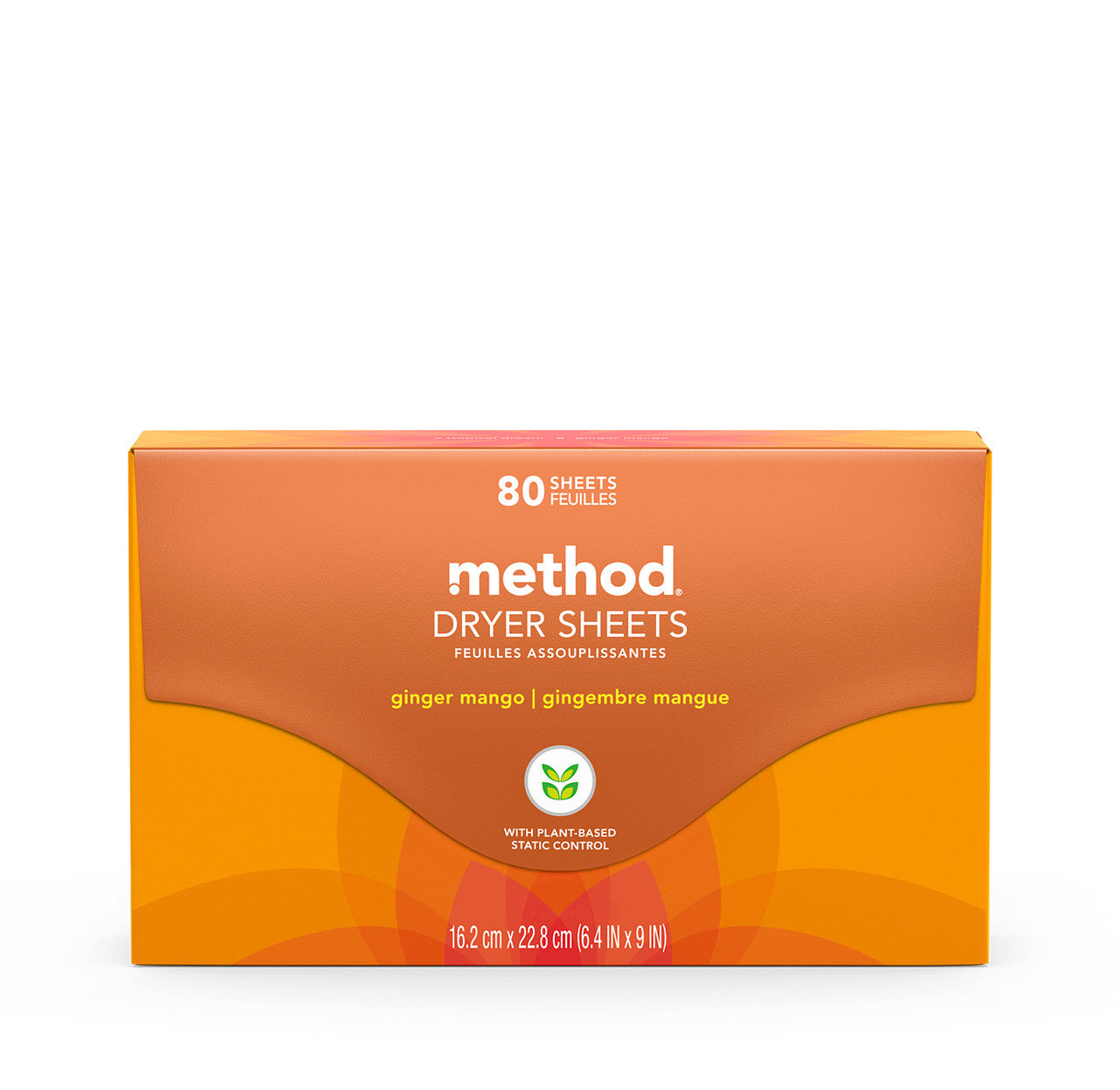 dryer sheets - ginger mango, 80 ct