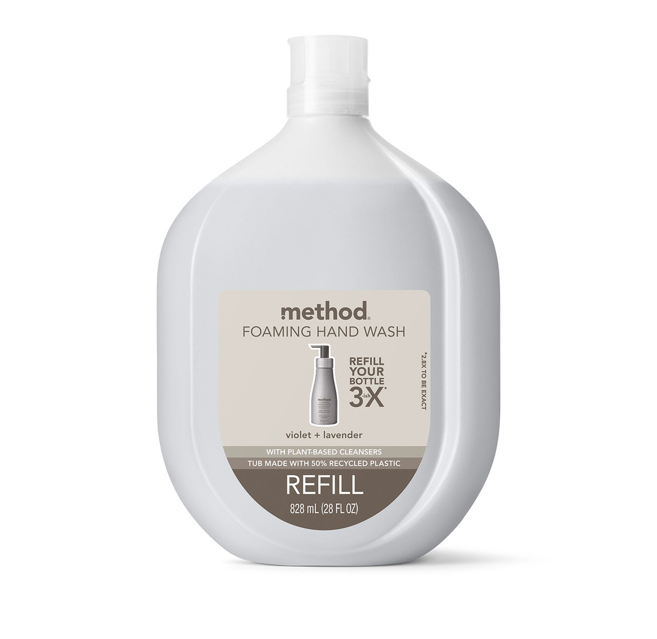 foaming hand wash refill - violet + lavender, 28 fl oz