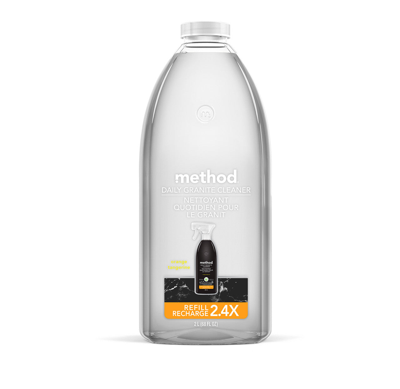 daily granite cleaner refill - orange tangerine, 68 fl oz