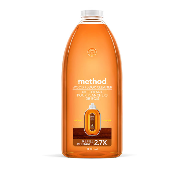 method | Squirt + Mop Wood Floor Cleaner Refill, Almond, 68 oz