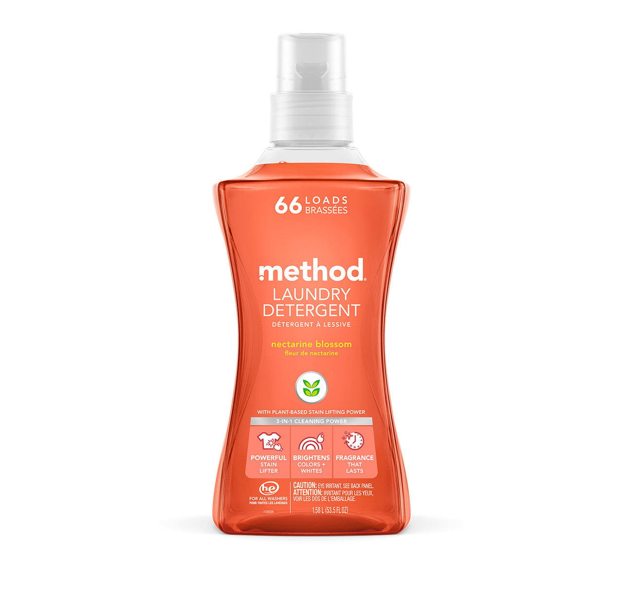laundry detergent - nectarine blossom, 53.5 fl oz