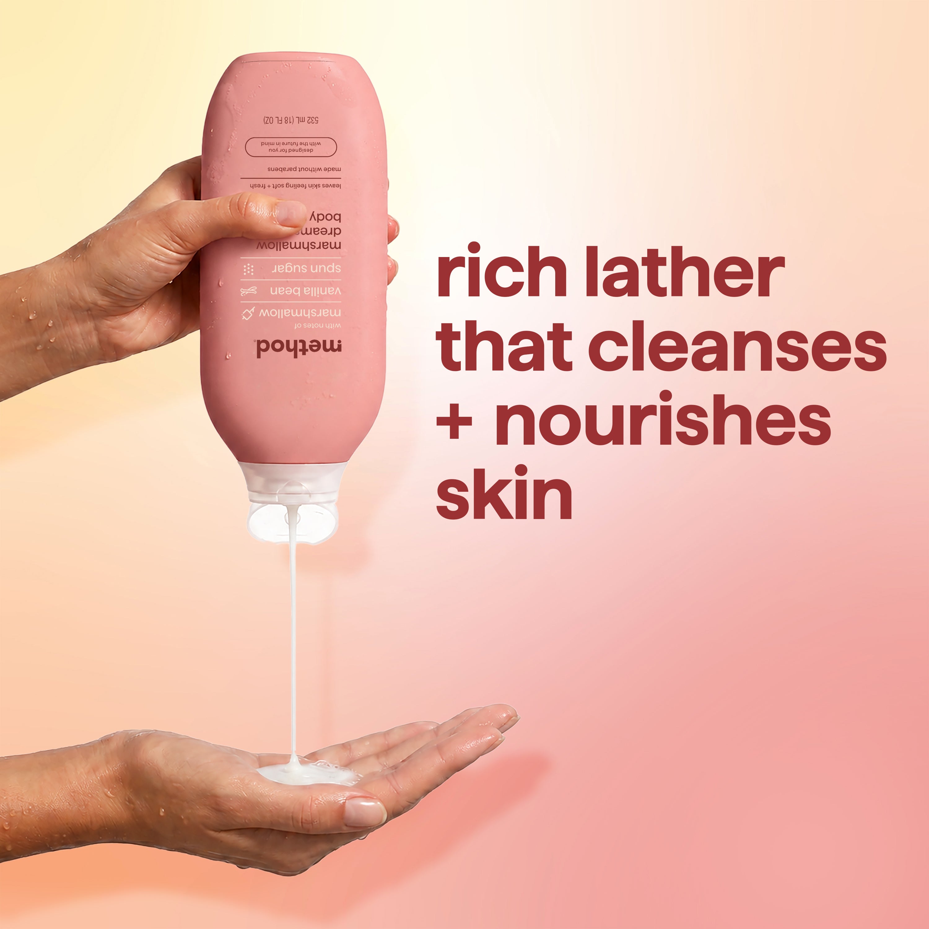 body wash - marshmallow dreams, 18 fl oz