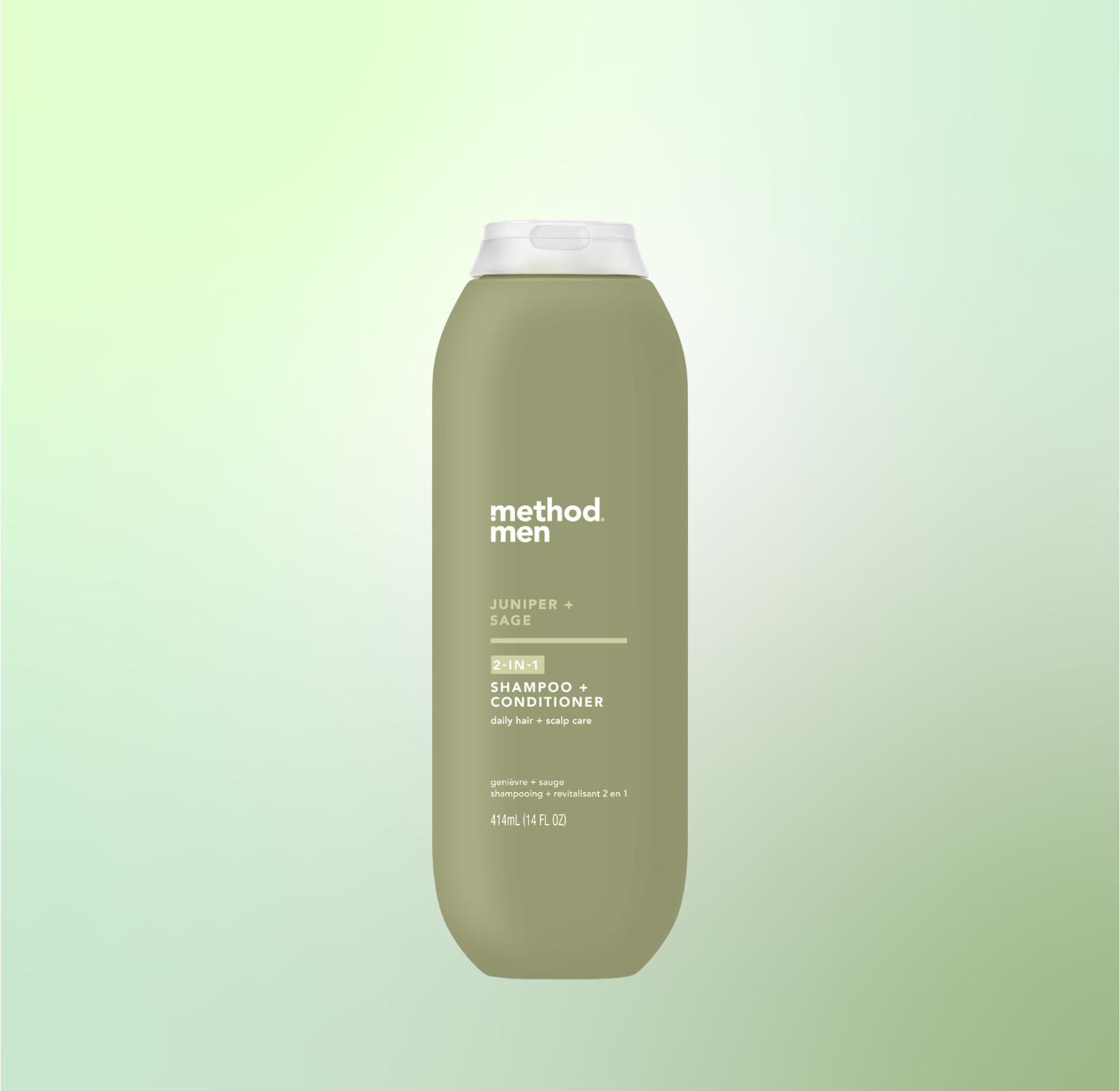 Men's Juniper + Sage 2-in-1 Shampoo & Conditioner | 14 oz | Method
