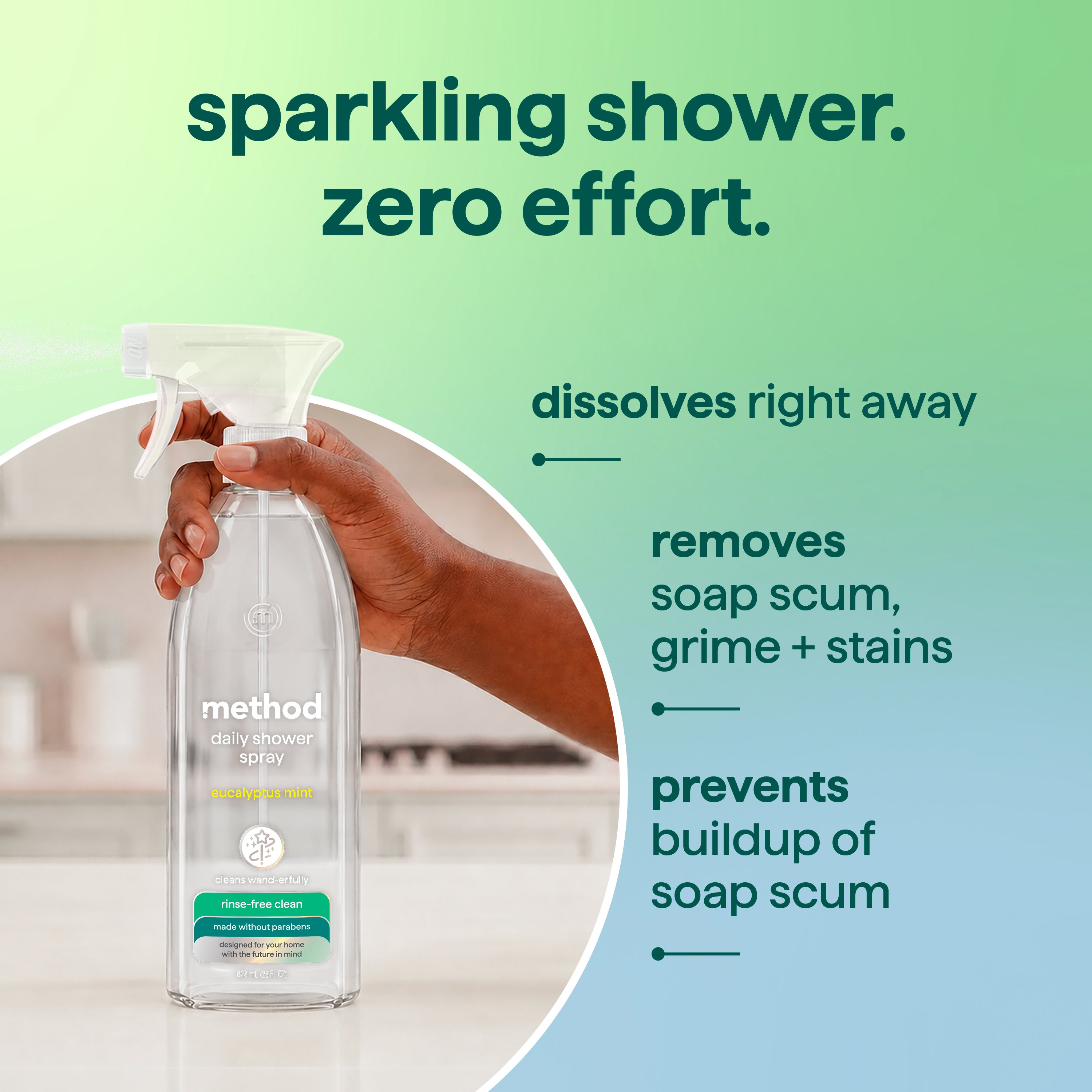 daily shower spray - eucalyptus mint, 28 fl oz