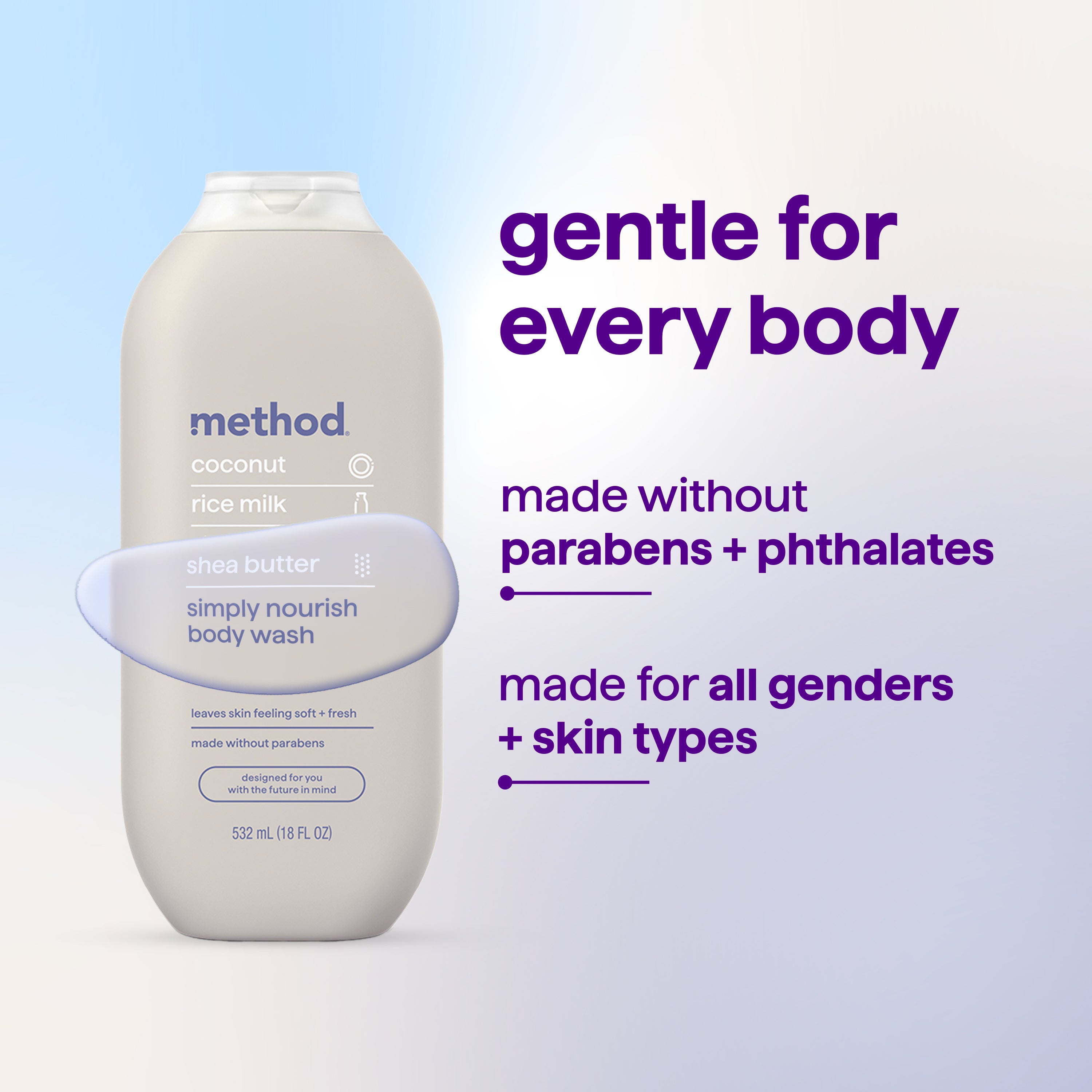 simply nourish body wash 3-count bundle, 54 fl oz – method products