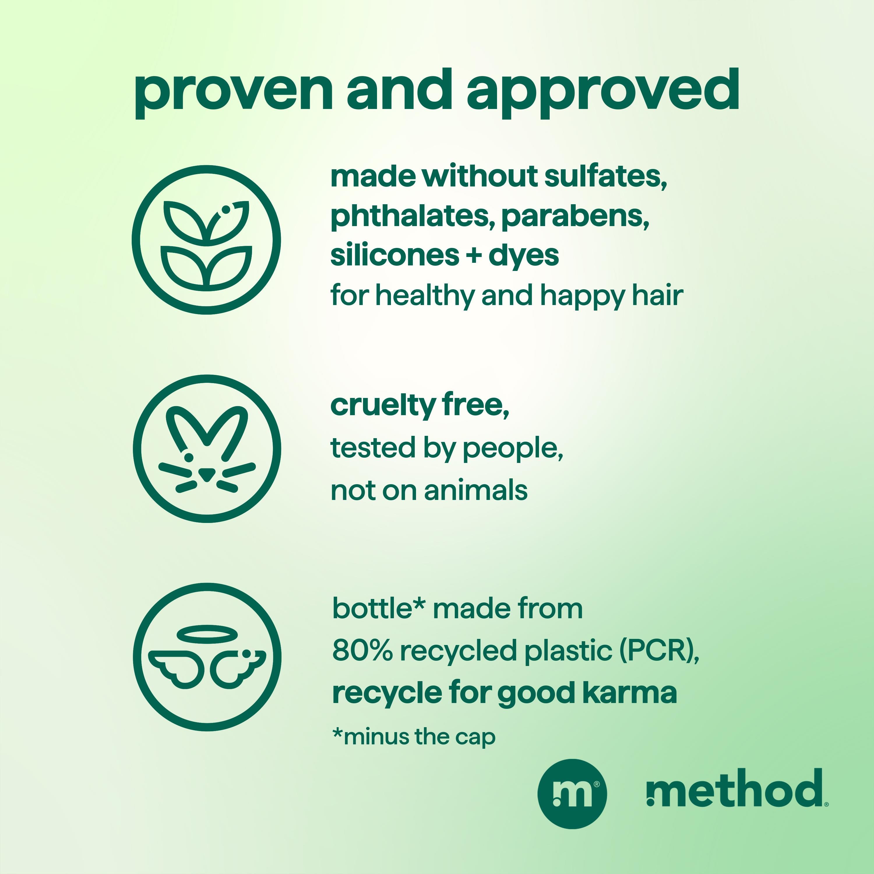 daily zen shampoo- cucumber, seaweed + green tea - 14 oz | method