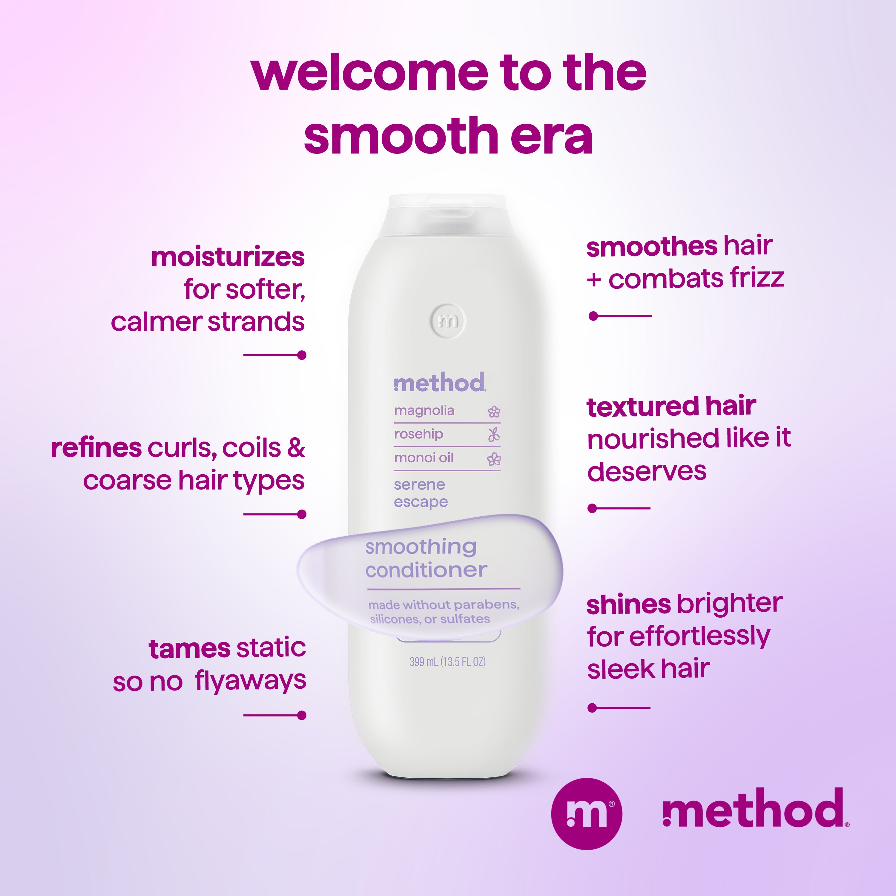 serene escape smoothing conditioner – method products