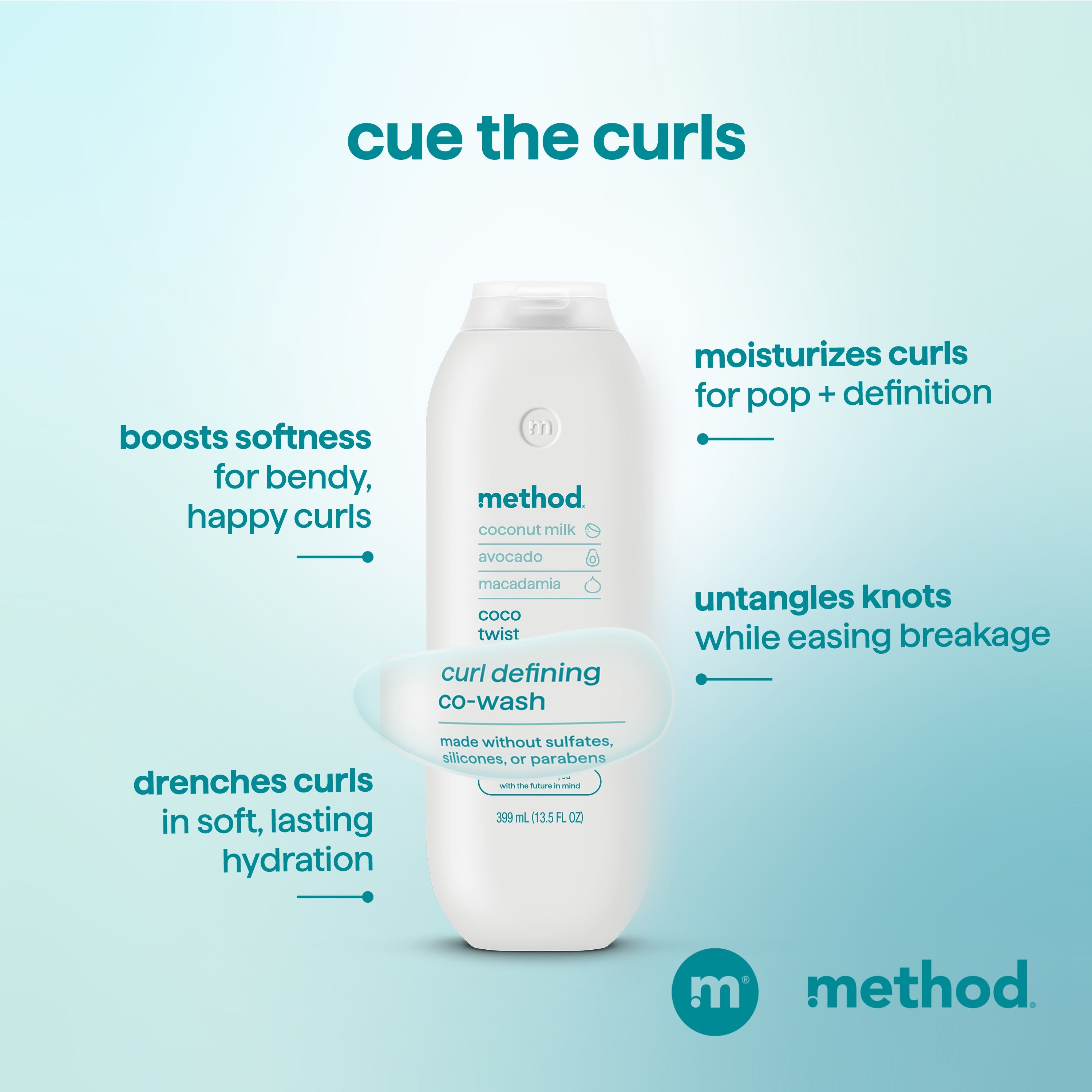coco twist curl defining co-wash – method products