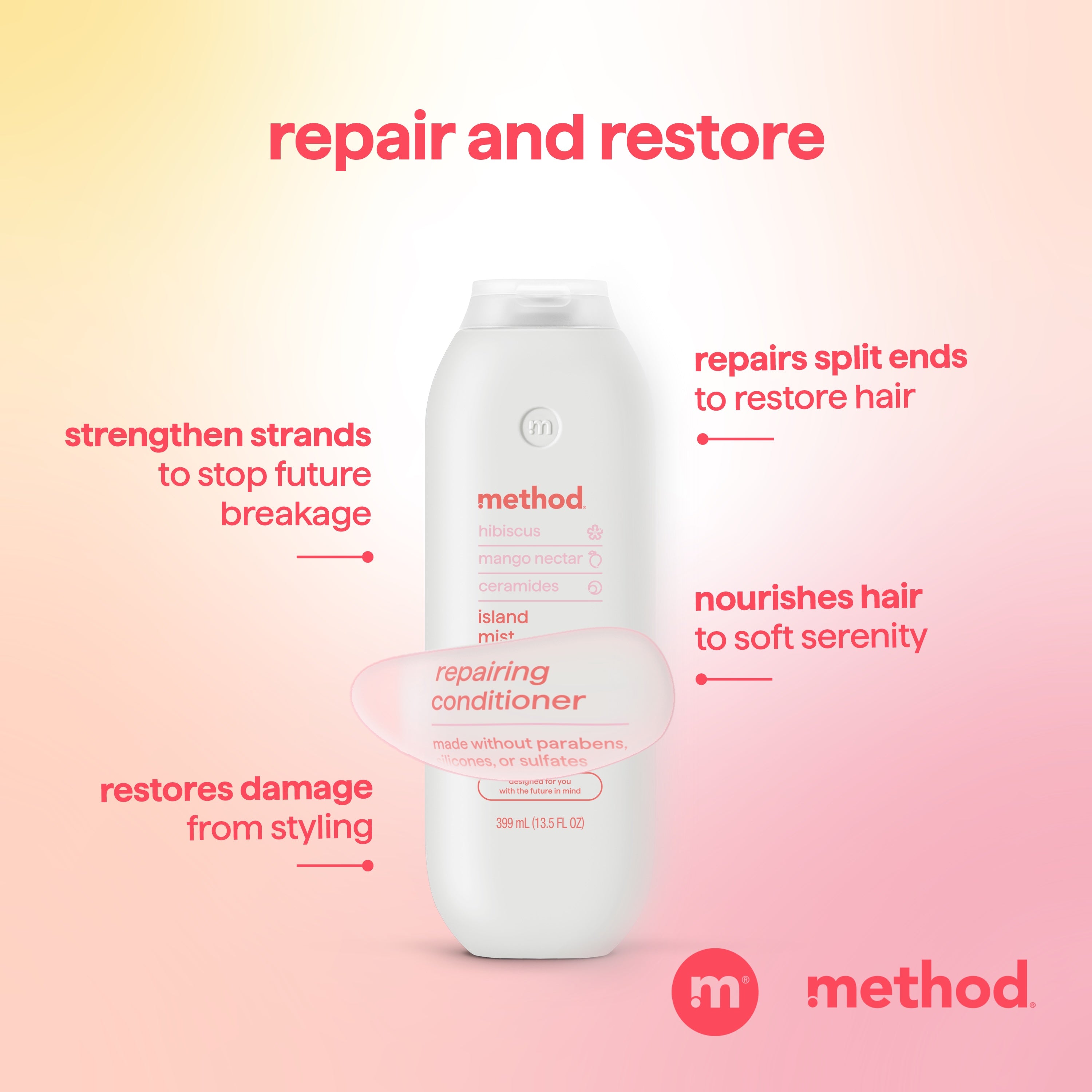 repairing conditioner - island mist, 13.5 fl oz