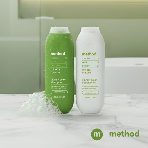 vibrant color shampoo - mindful matcha, 14 fl oz