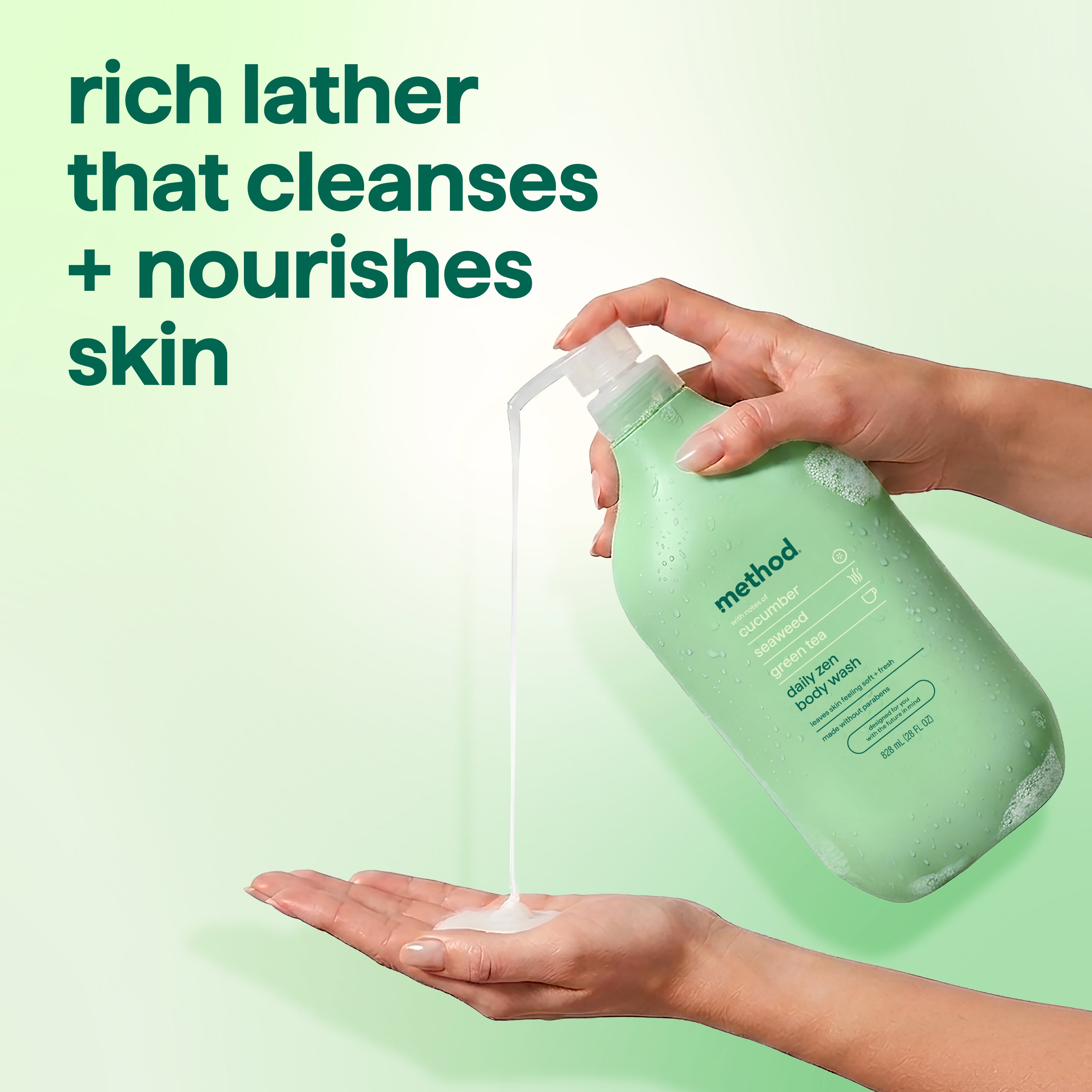 body wash - daily zen, 28 fl oz