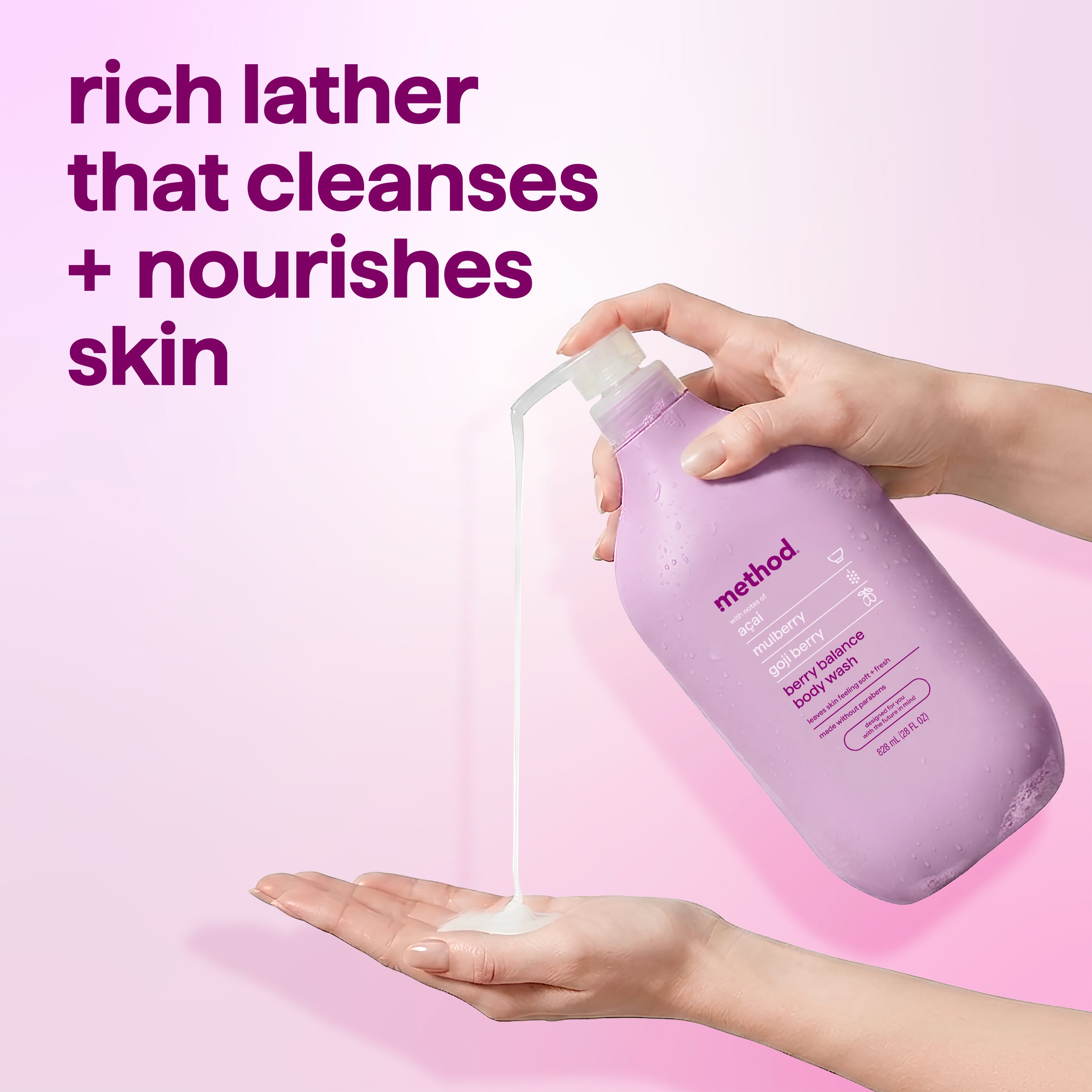 body wash - berry balance, 28 fl oz