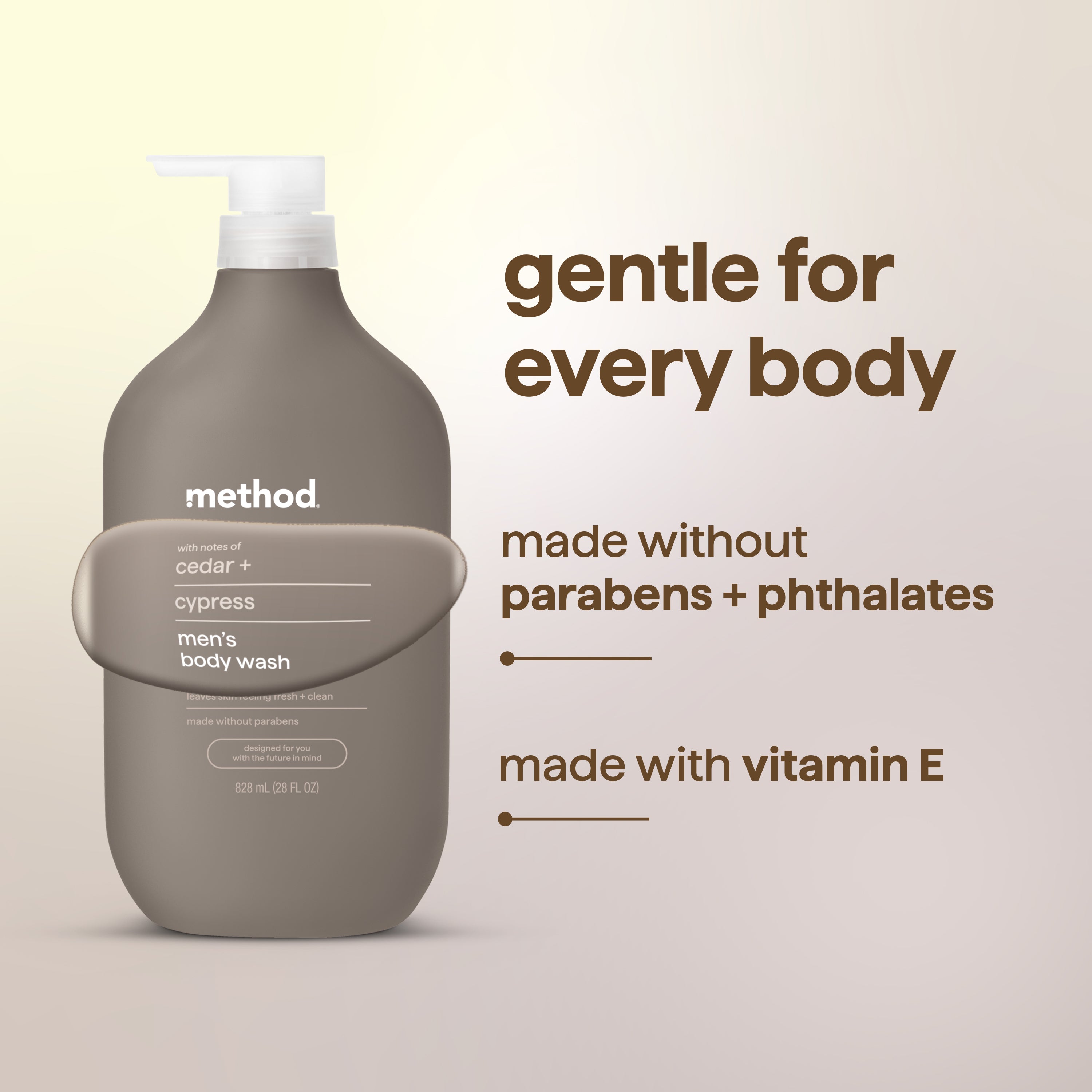 men's body wash - cedar + cypress, 28 fl oz