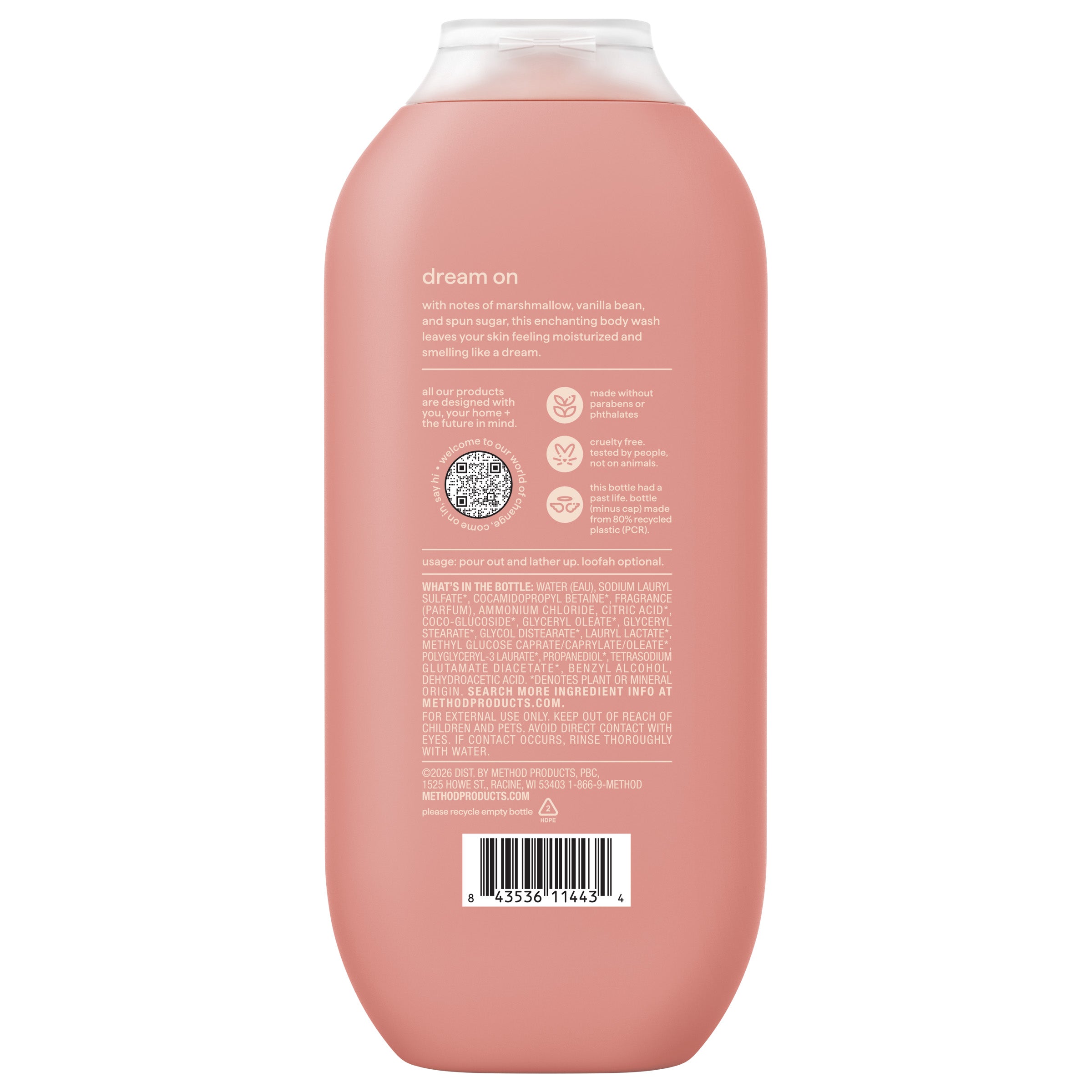 body wash - marshmallow dreams, 18 fl oz