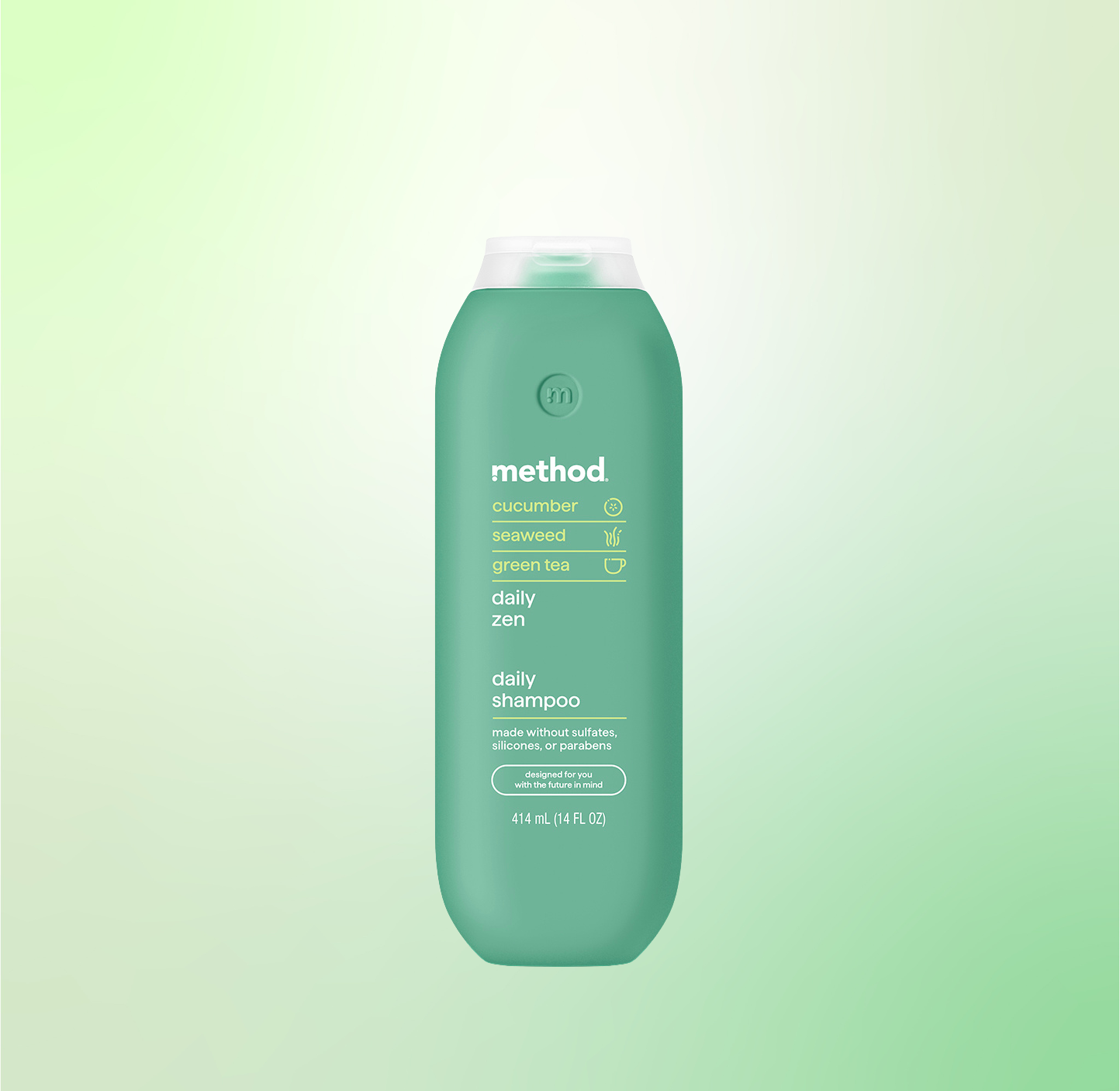 daily zen shampoo- cucumber, seaweed + green tea - 14 oz | method