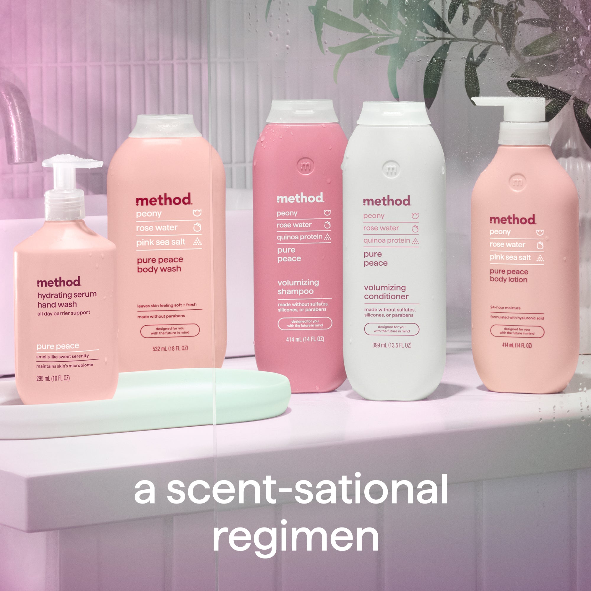 hydrating serum hand wash - pure peace, 10 oz